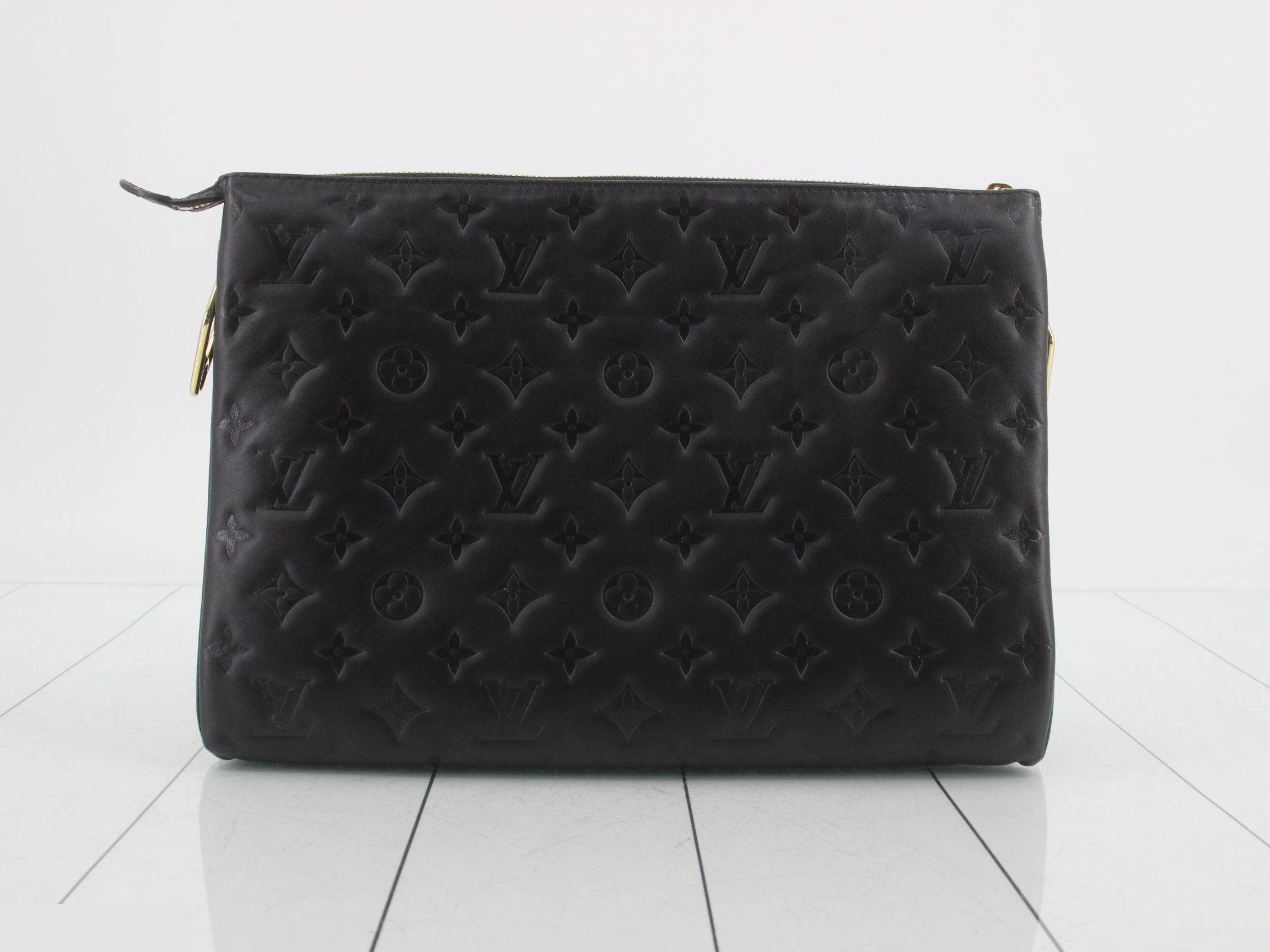 Monogram embossed cushion MM, retail price ¥814,000, unused. — view 2