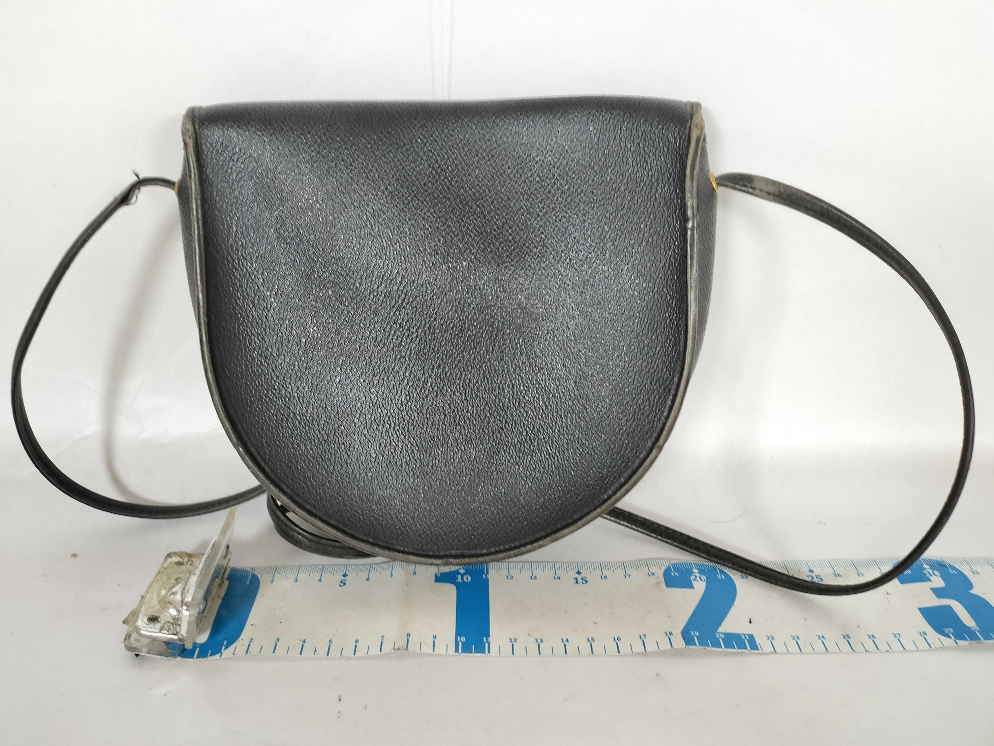 Leather Shoulder Bag (Black) — view 2