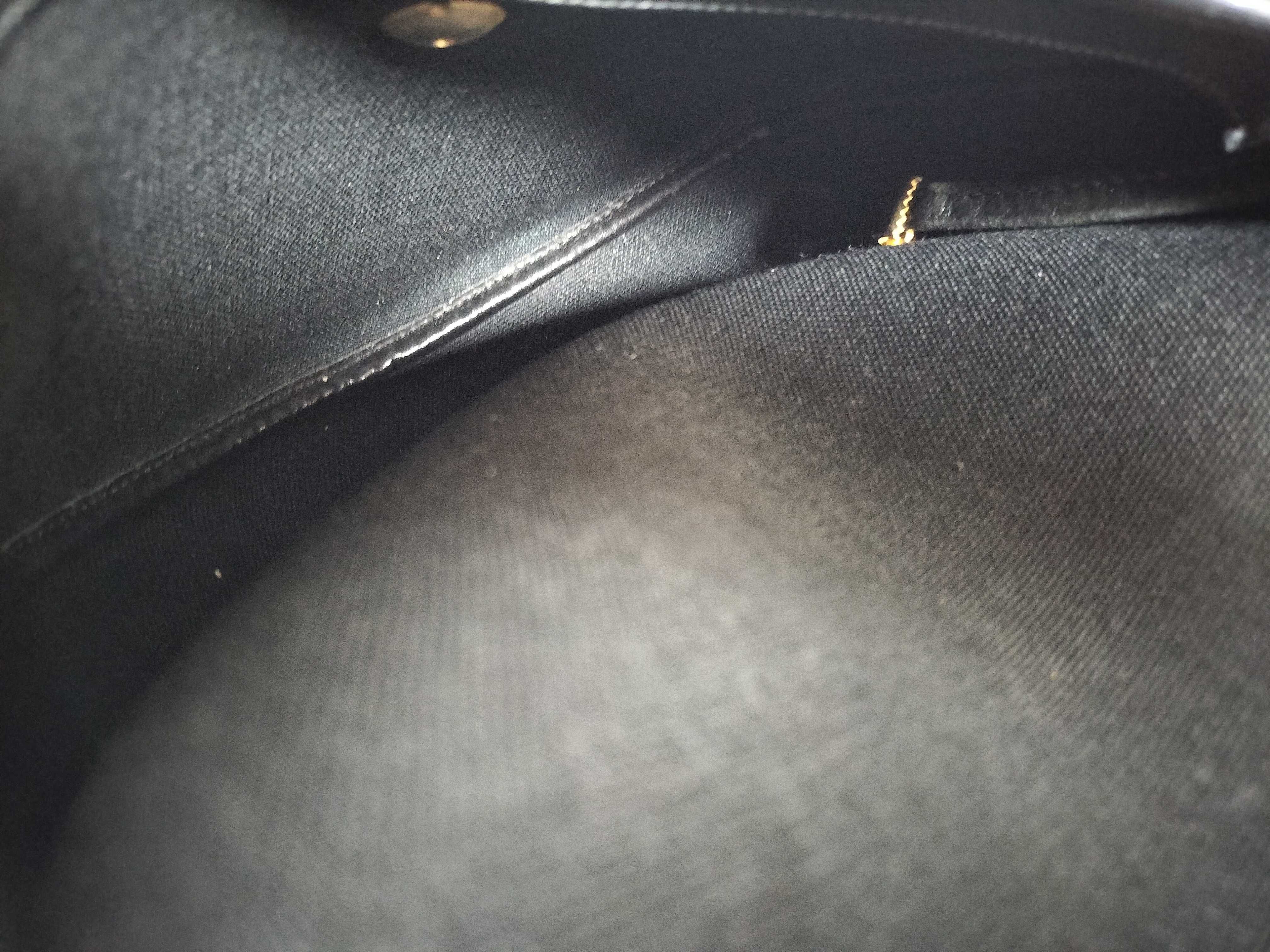 Leather Shoulder Bag (Black) — view 11