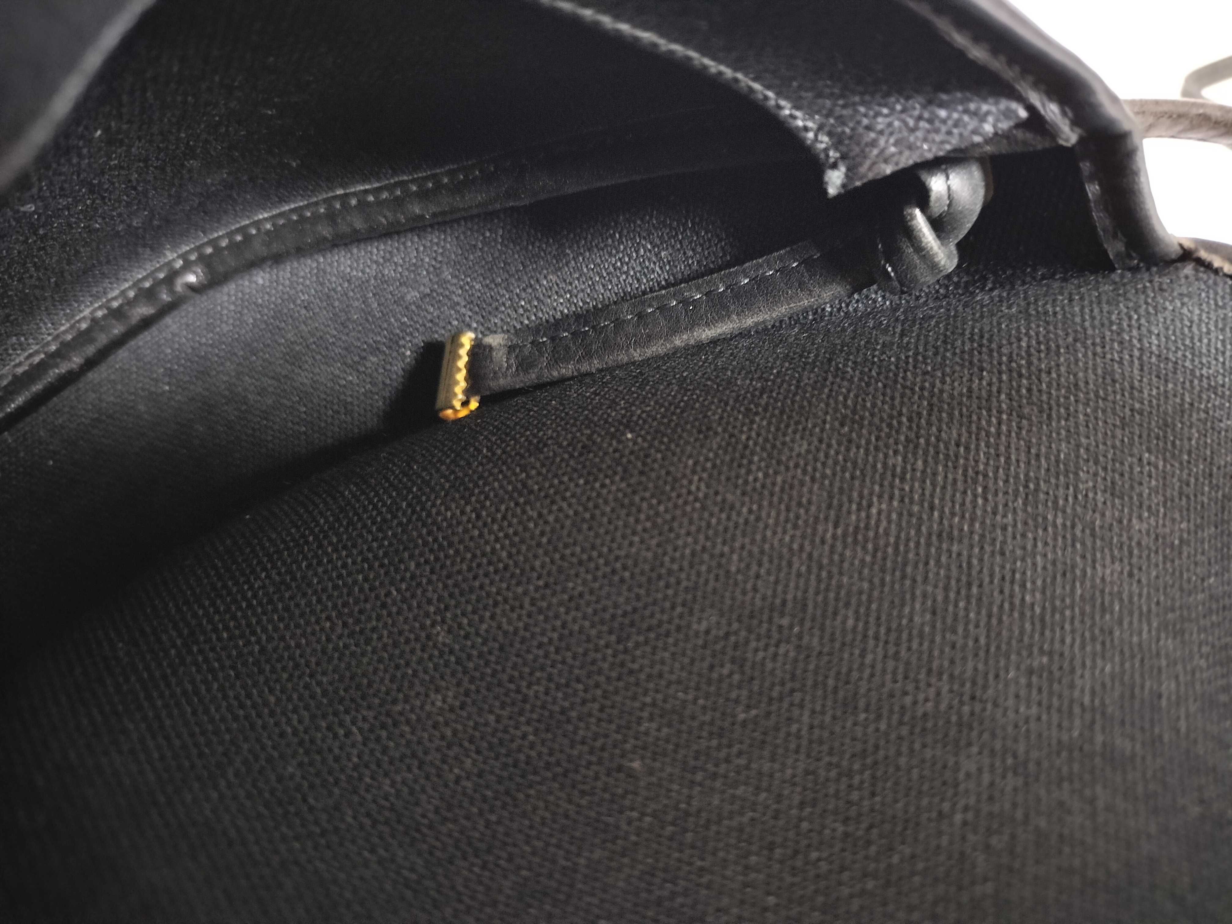 Leather Shoulder Bag (Black) — view 12