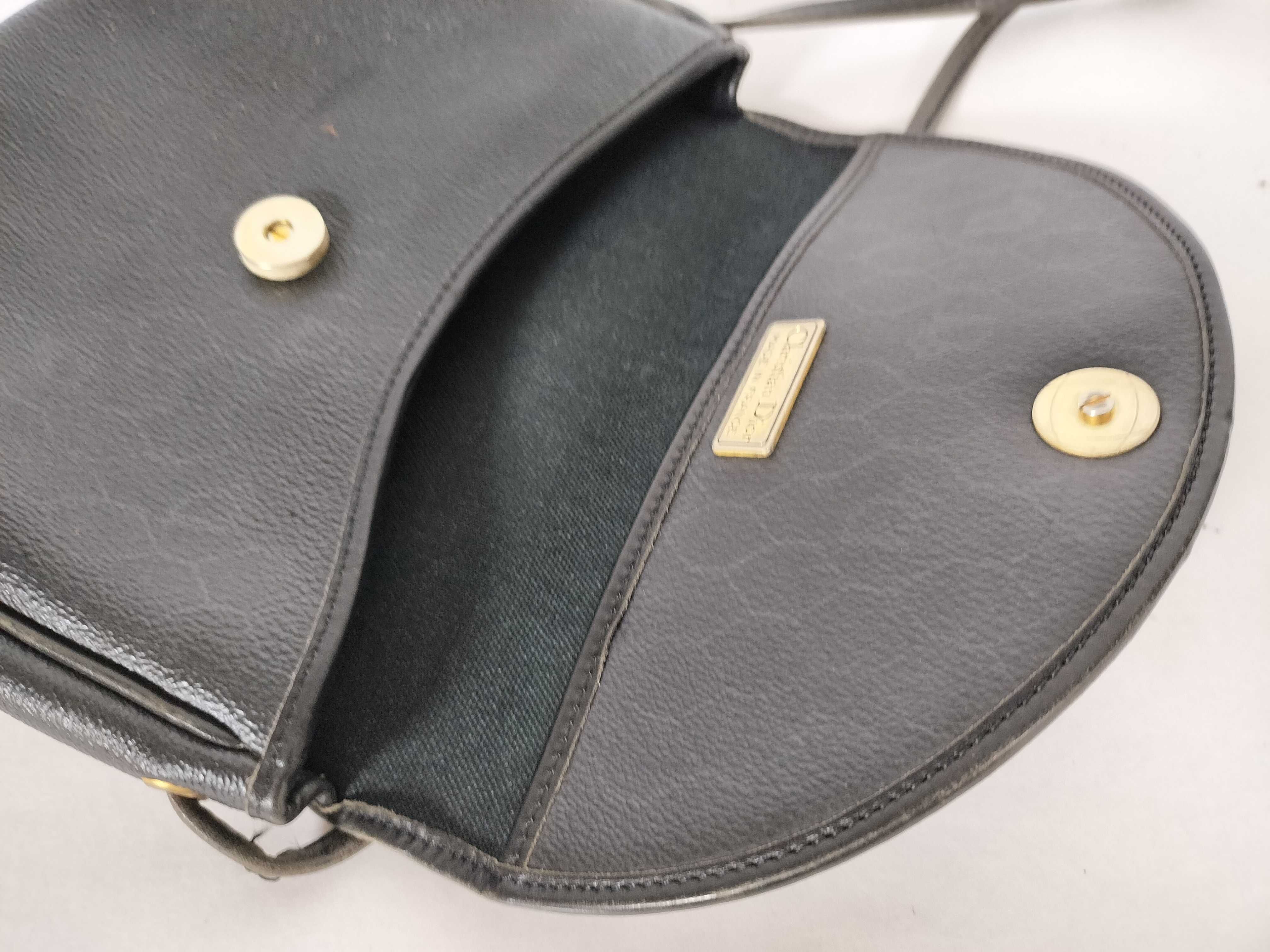 Leather Shoulder Bag (Black) — view 8