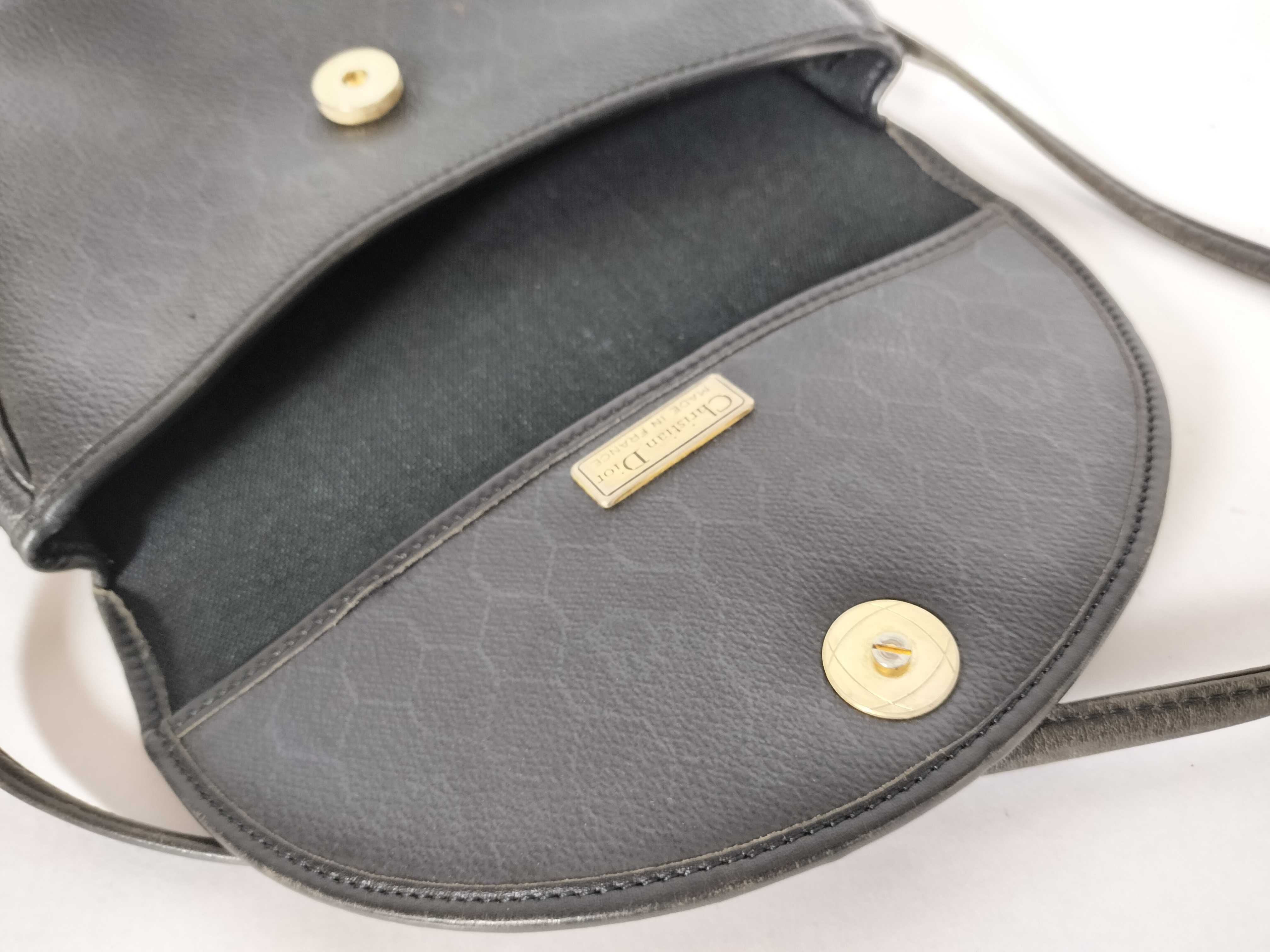 Leather Shoulder Bag (Black) — view 10