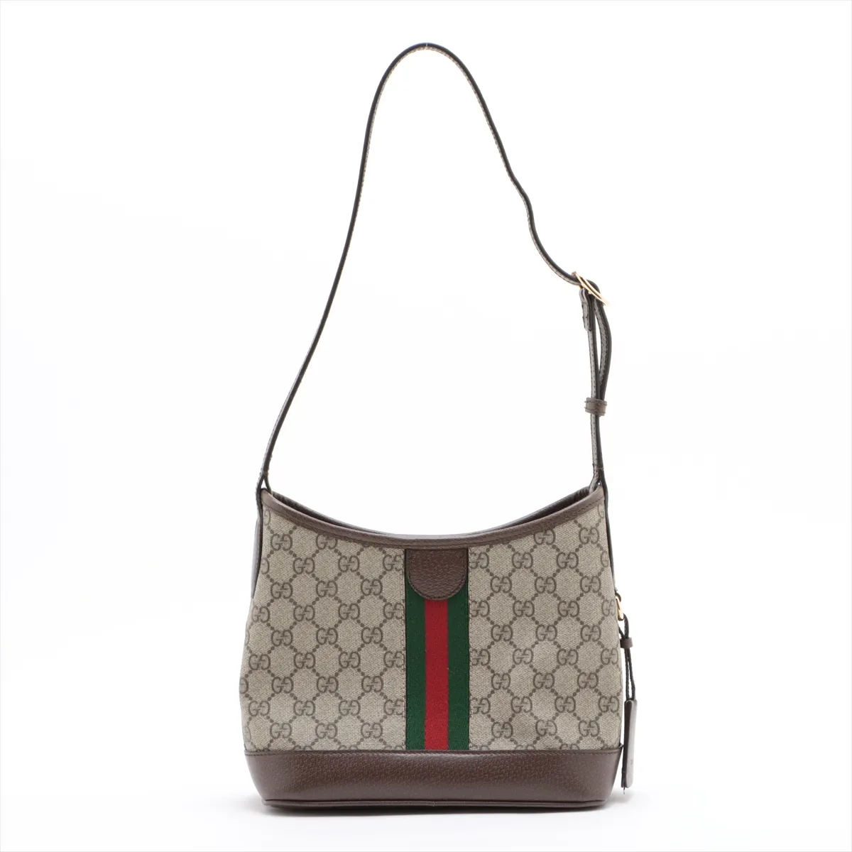 GG Supreme PVC x Leather Shoulder Bag Brown x Beige 781402 — view 2