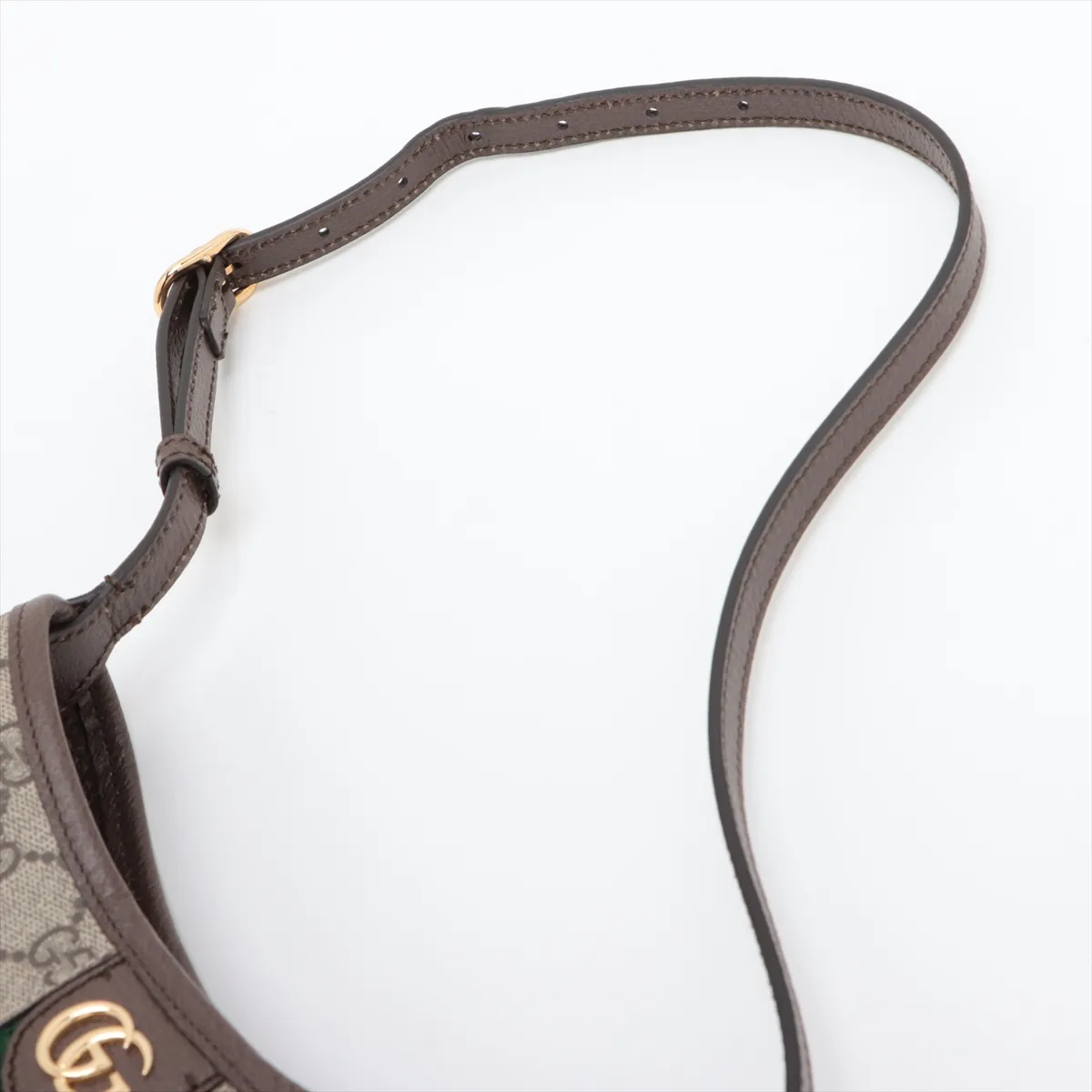 GG Supreme PVC x Leather Shoulder Bag Brown x Beige 781402 — view 5
