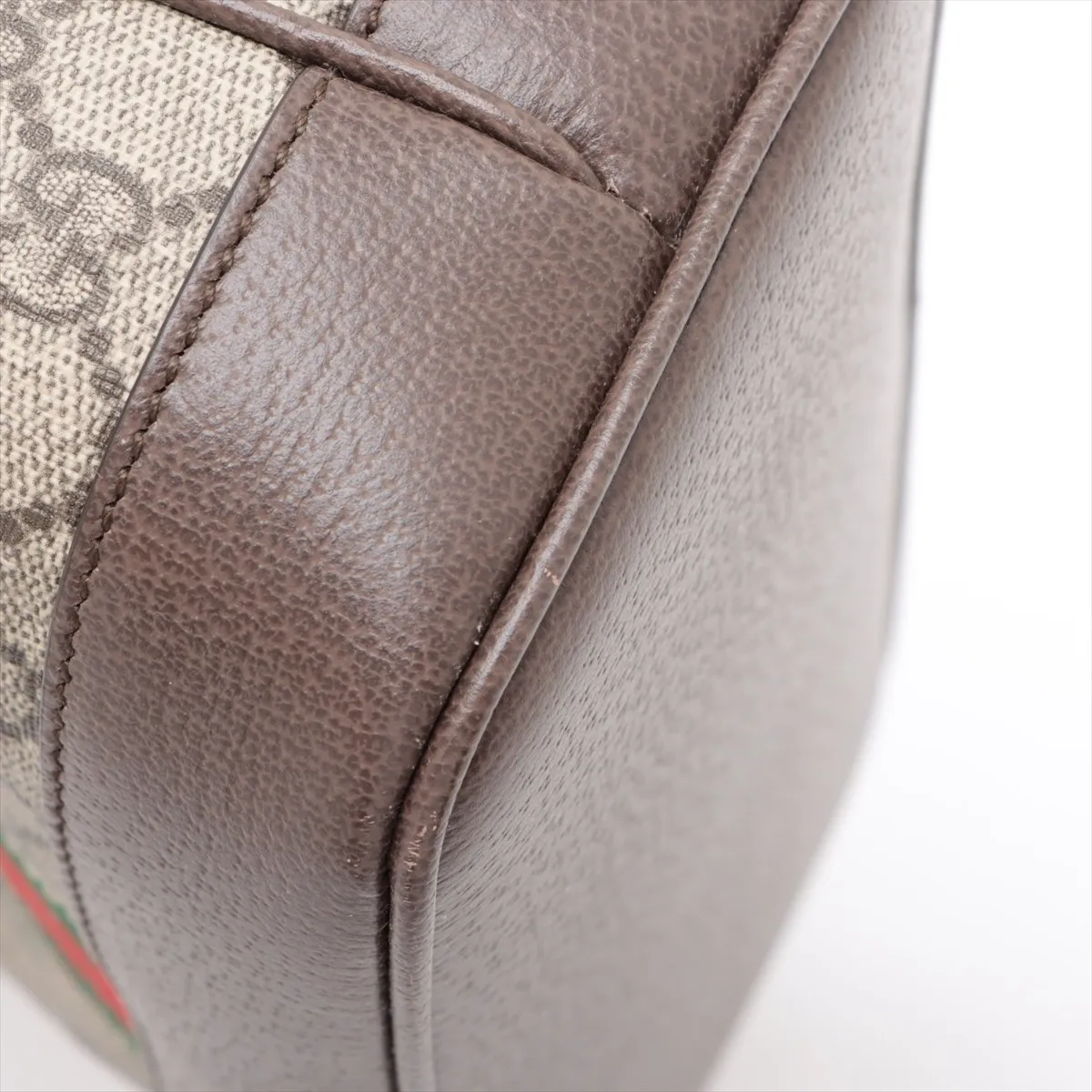 GG Supreme PVC x Leather Shoulder Bag Brown x Beige 781402 — view 9