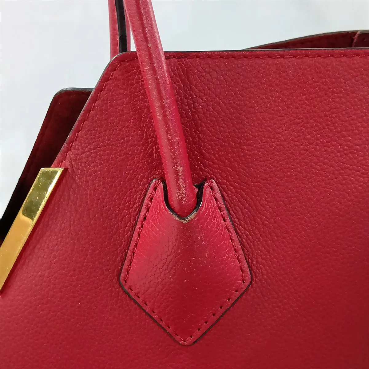 Monogram x Leather Kimono PM M41856 DU3185 Red x Brown — view 14