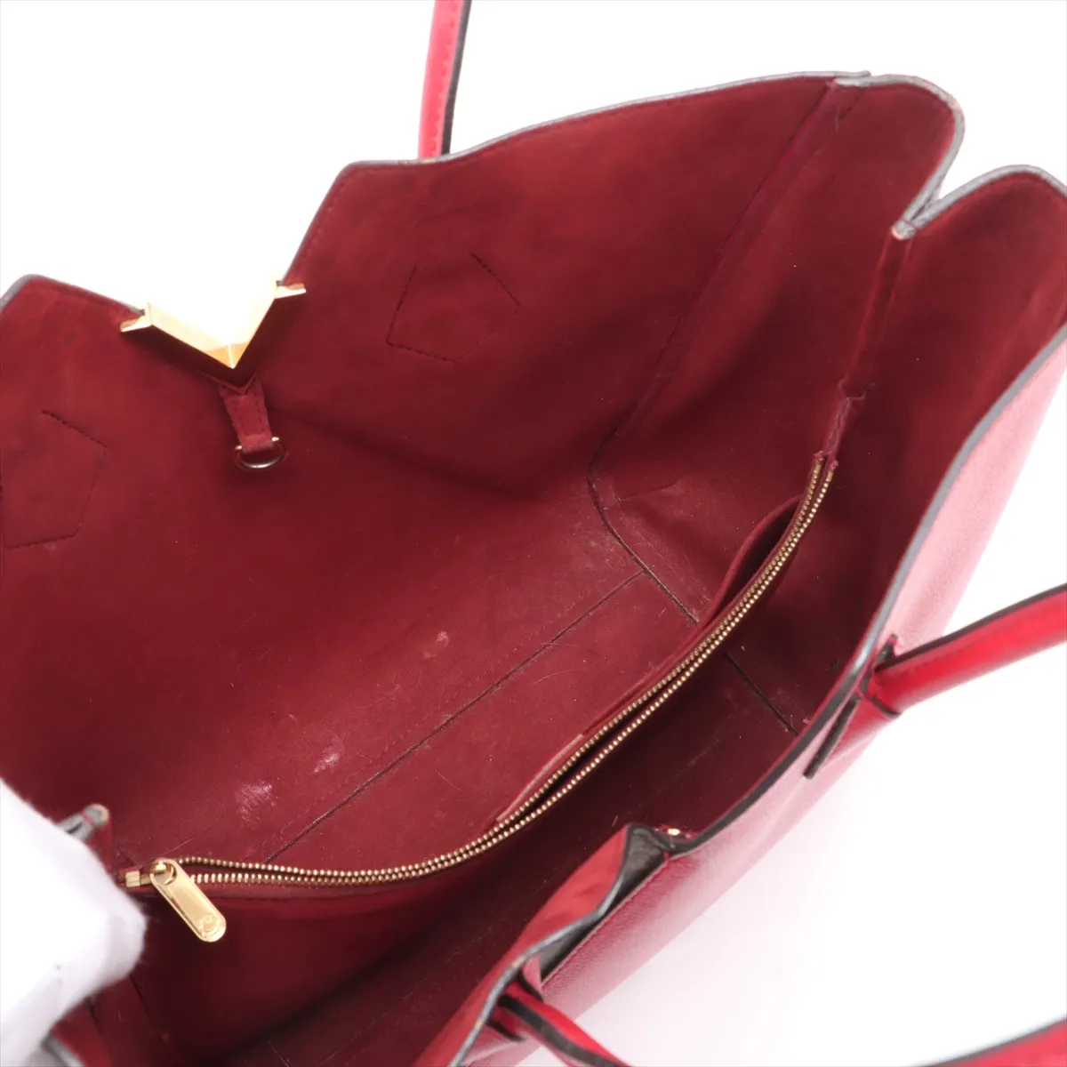 Monogram x Leather Kimono PM M41856 DU3185 Red x Brown — view 8