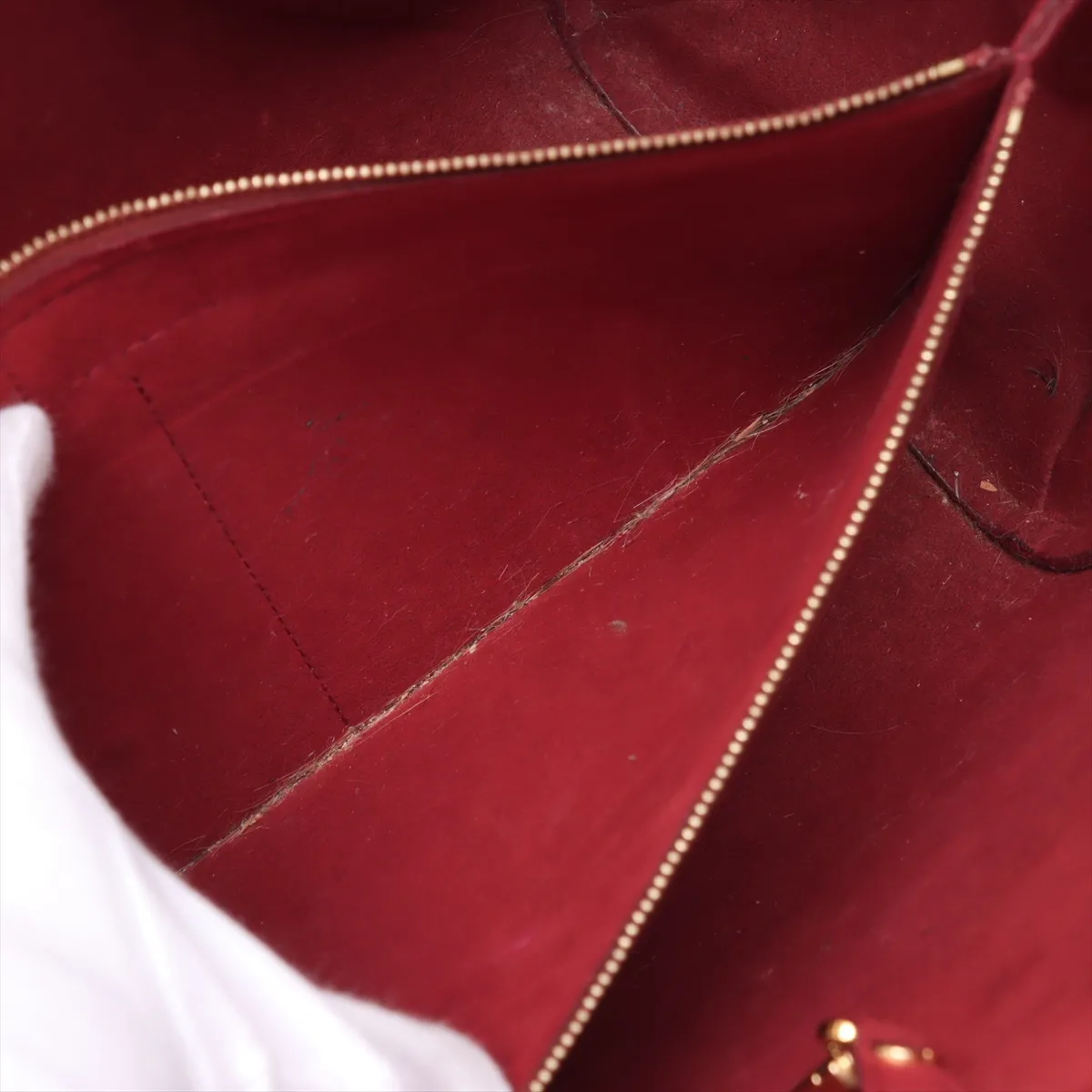 Monogram x Leather Kimono PM M41856 DU3185 Red x Brown — view 9