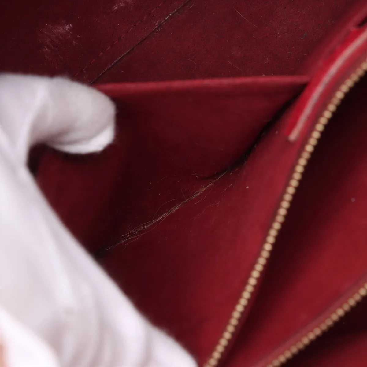 Monogram x Leather Kimono PM M41856 DU3185 Red x Brown — view 10