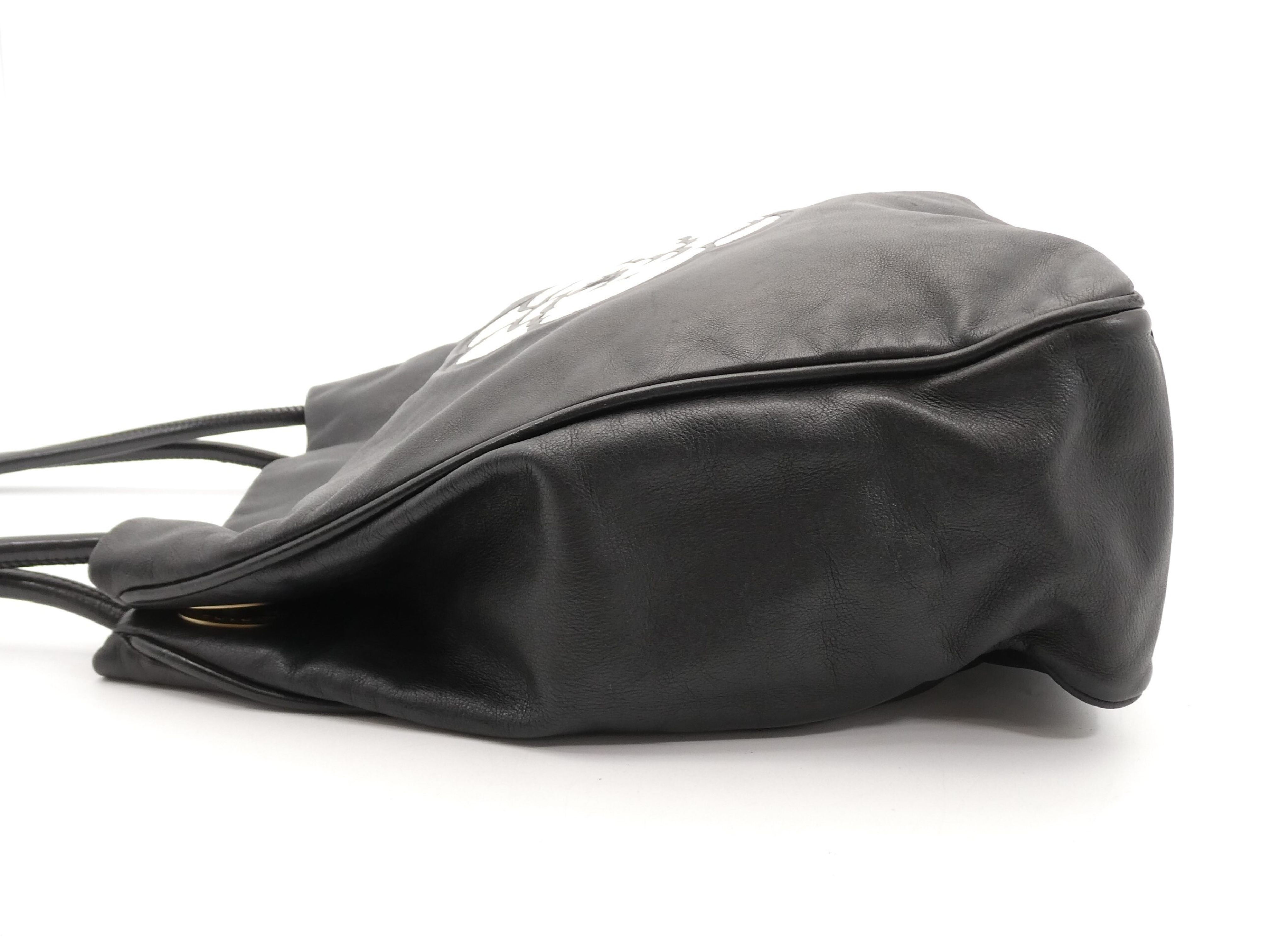 Camellia Coco Mark Leather Shoulder Bag — view 3