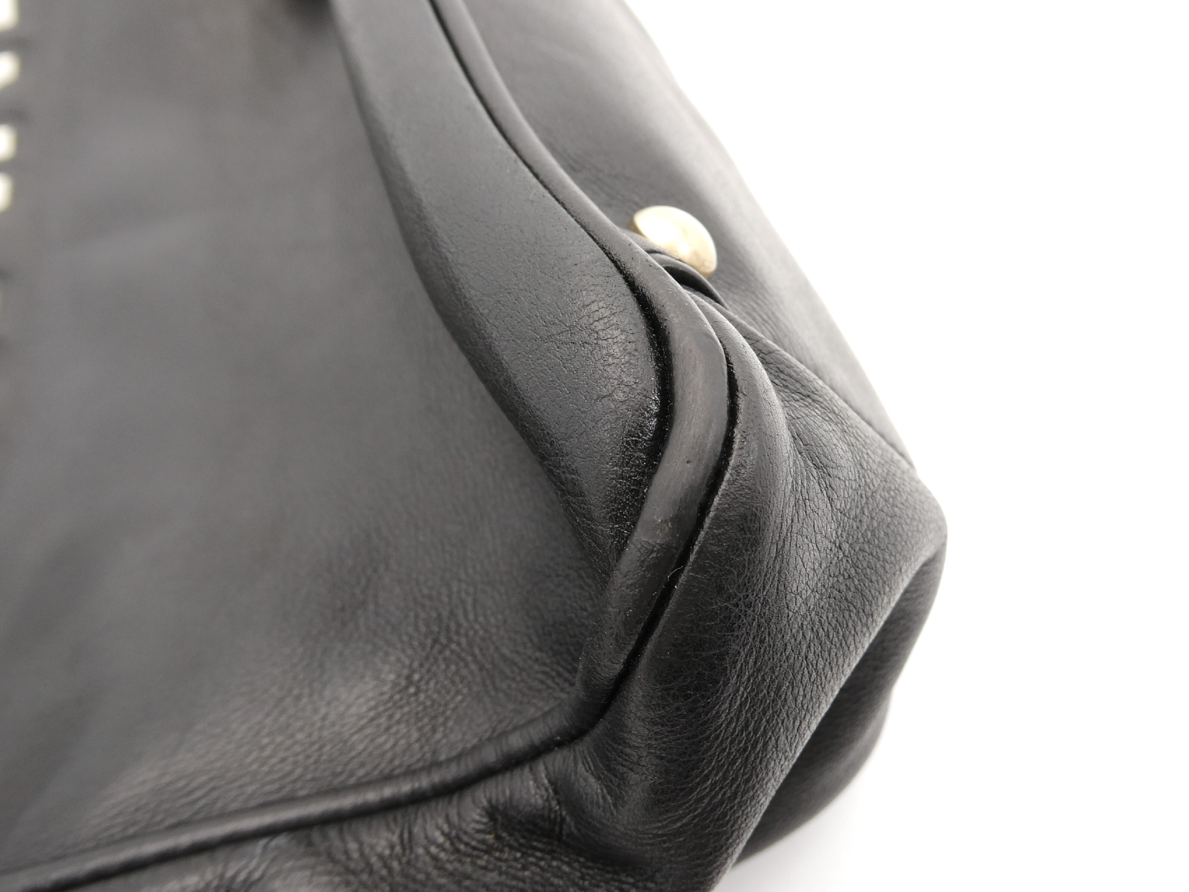 Camellia Coco Mark Leather Shoulder Bag — view 10