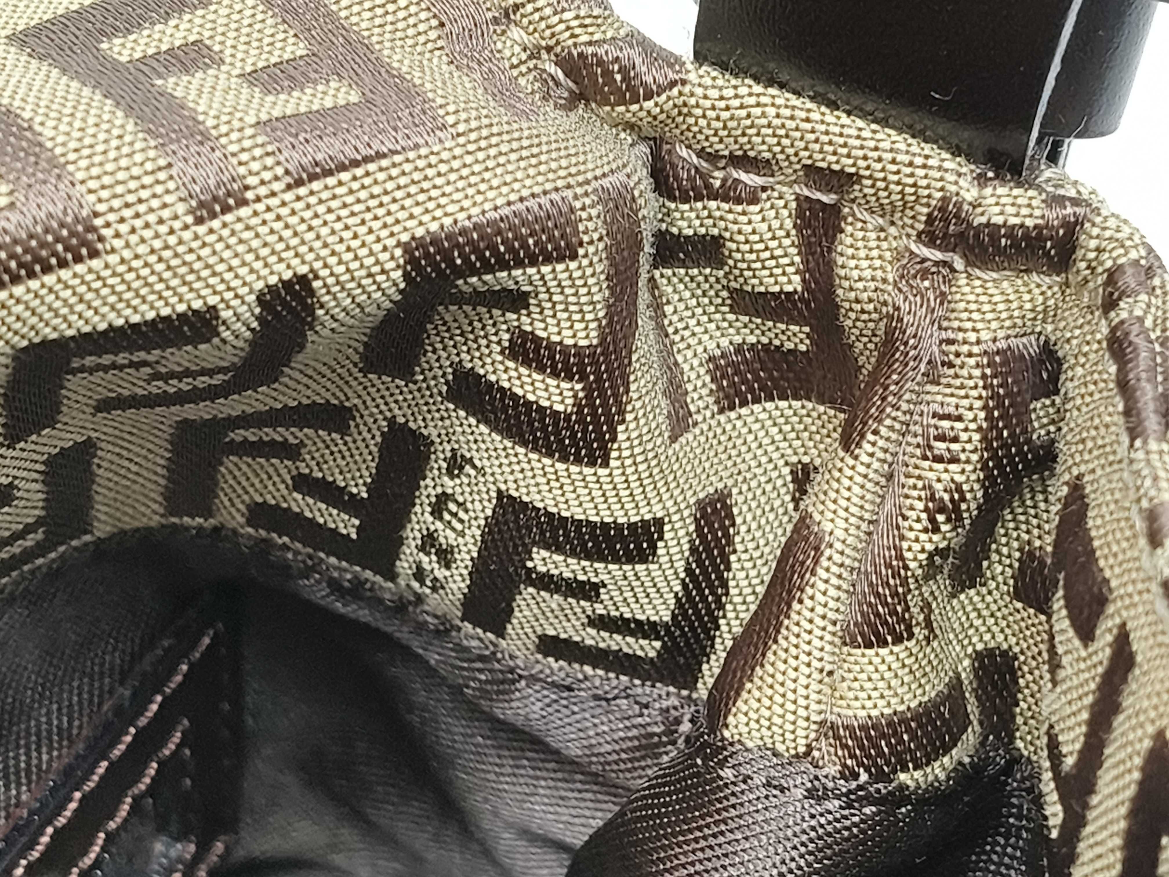 Zucca pattern Fendi Zucchino Mamma Bucket Shoulder Bag — view 9