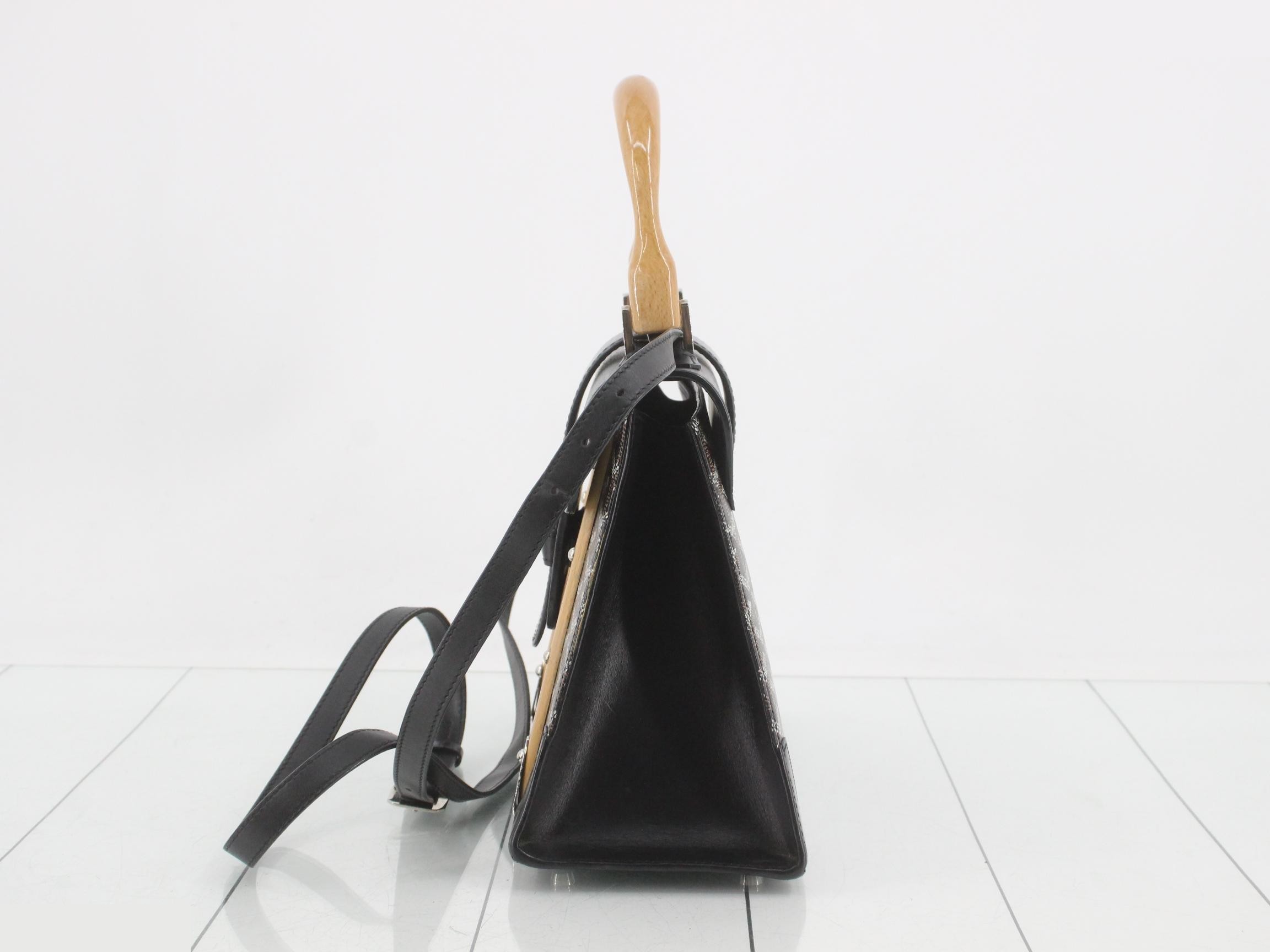 Saigon PVC/Leather 2-Way Shoulder/Handbag, Multicolor — view 3