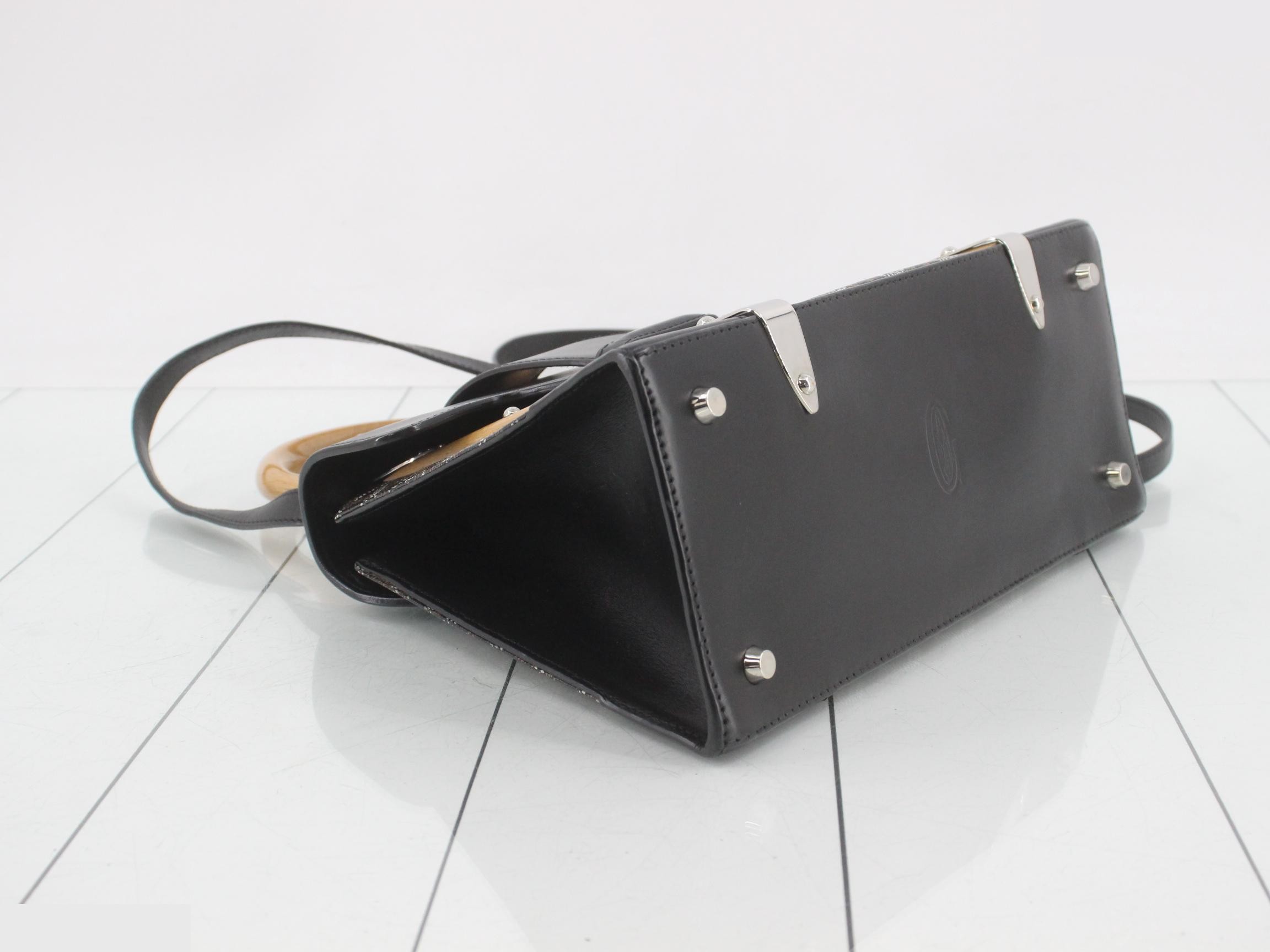Saigon PVC/Leather 2-Way Shoulder/Handbag, Multicolor — view 5