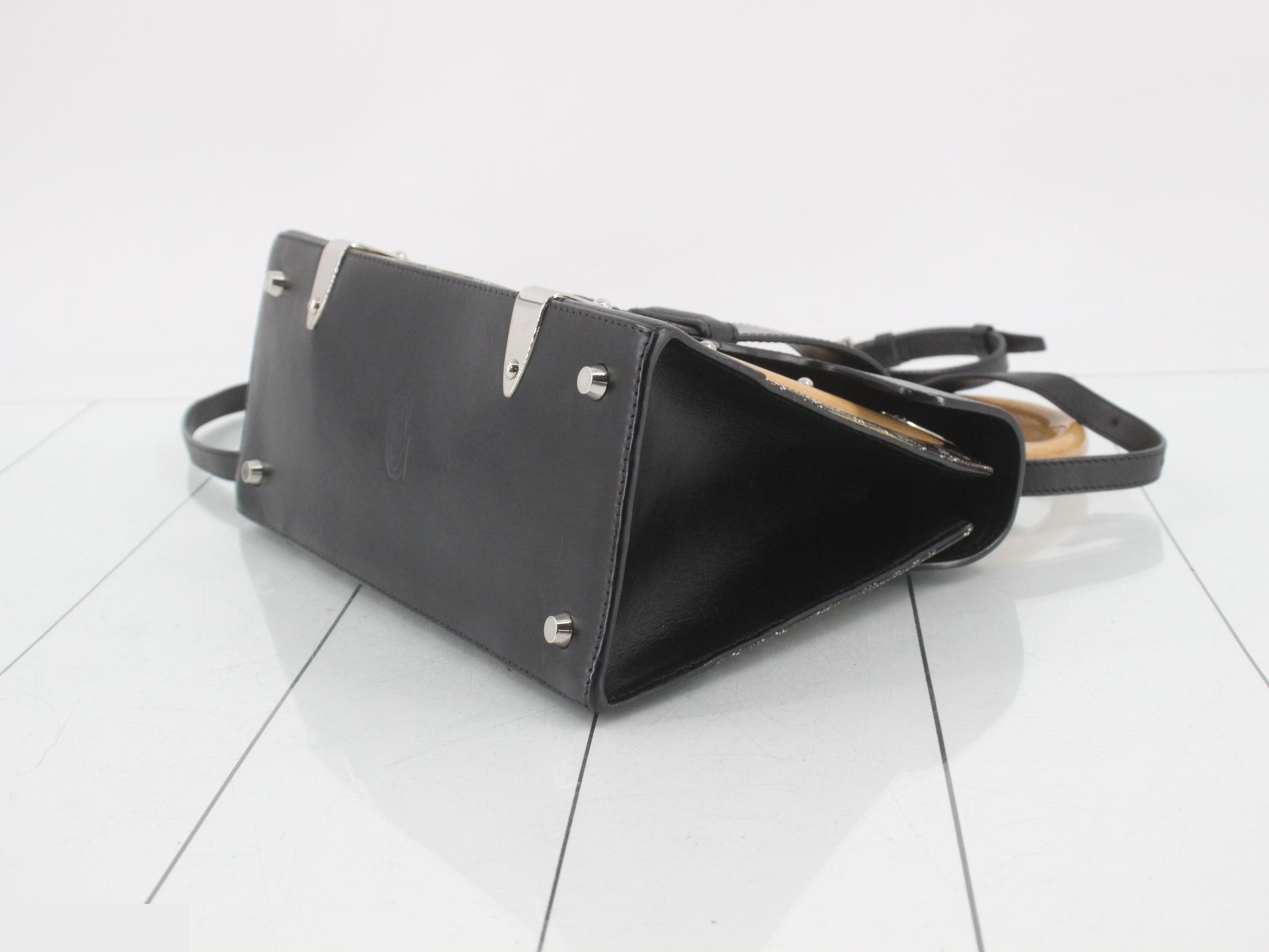 Saigon PVC/Leather 2-Way Shoulder/Handbag, Multicolor — view 6
