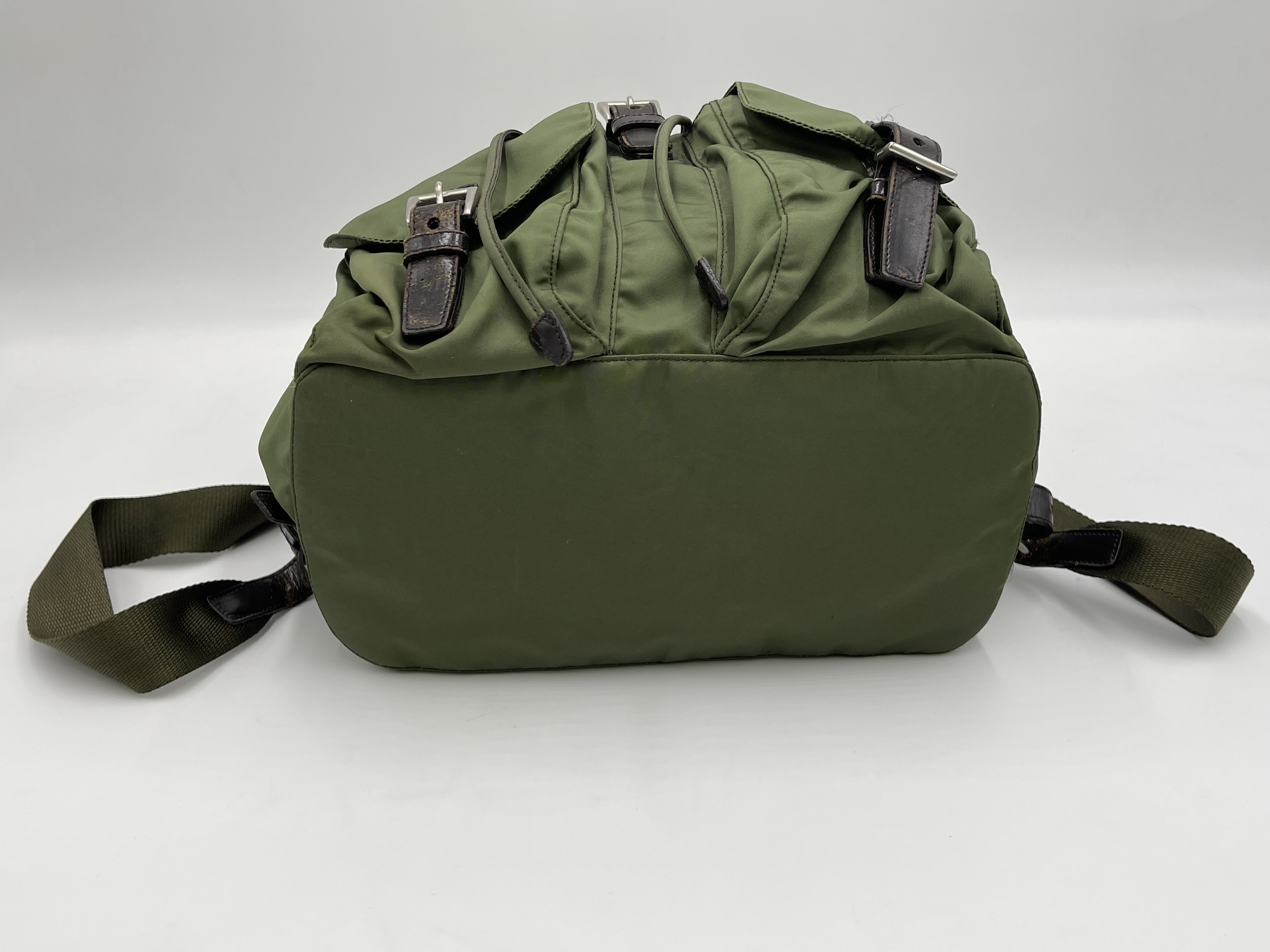 Nylon Backpack, Khaki — view 5