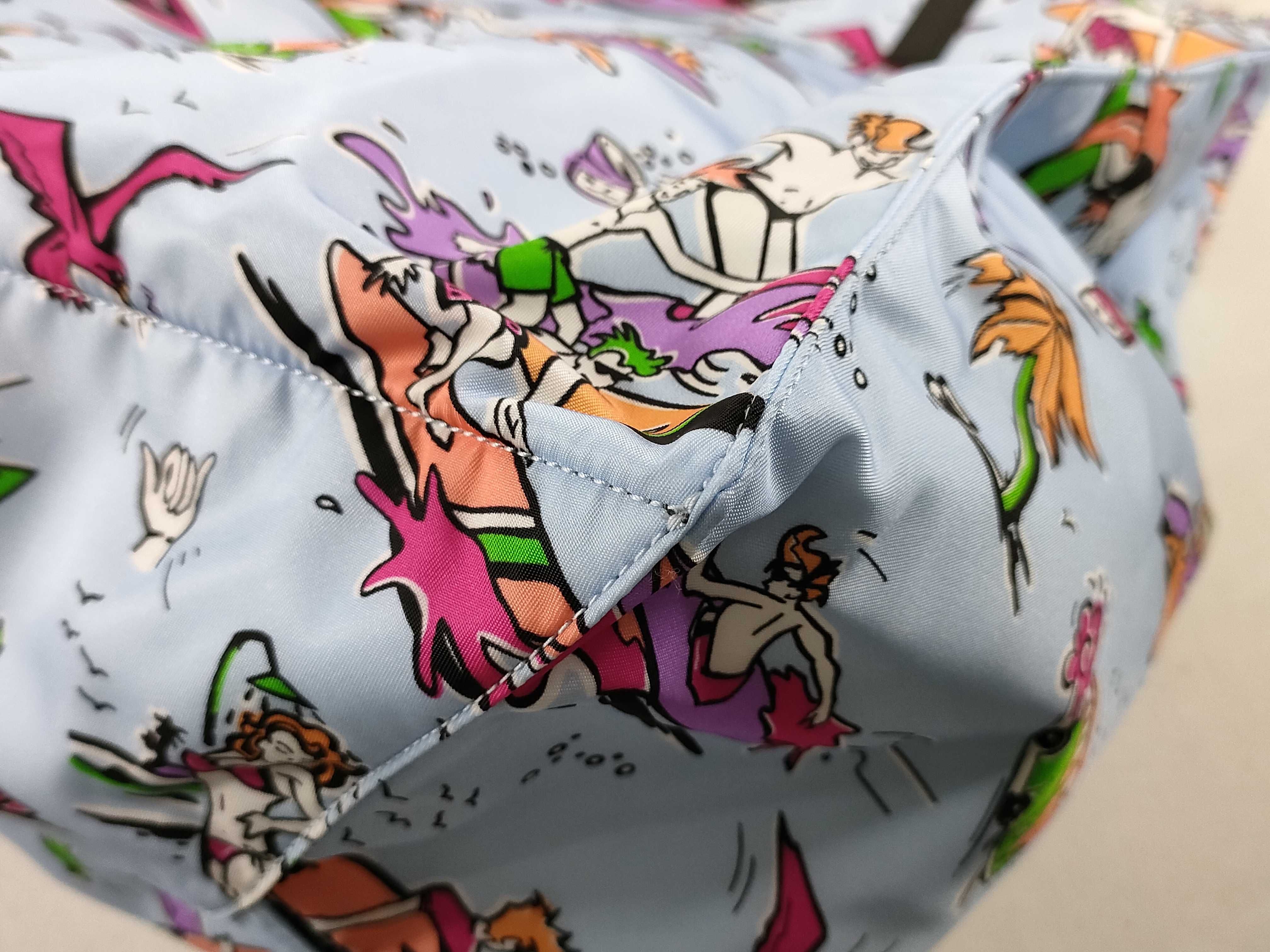 Nylon Prada Tessuto Tote Surf Print 1BG827 Tote Bag — view 6