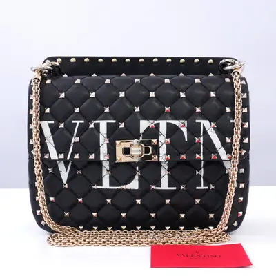 Rockstud 2-way Chain Shoulder Bag with Care Card