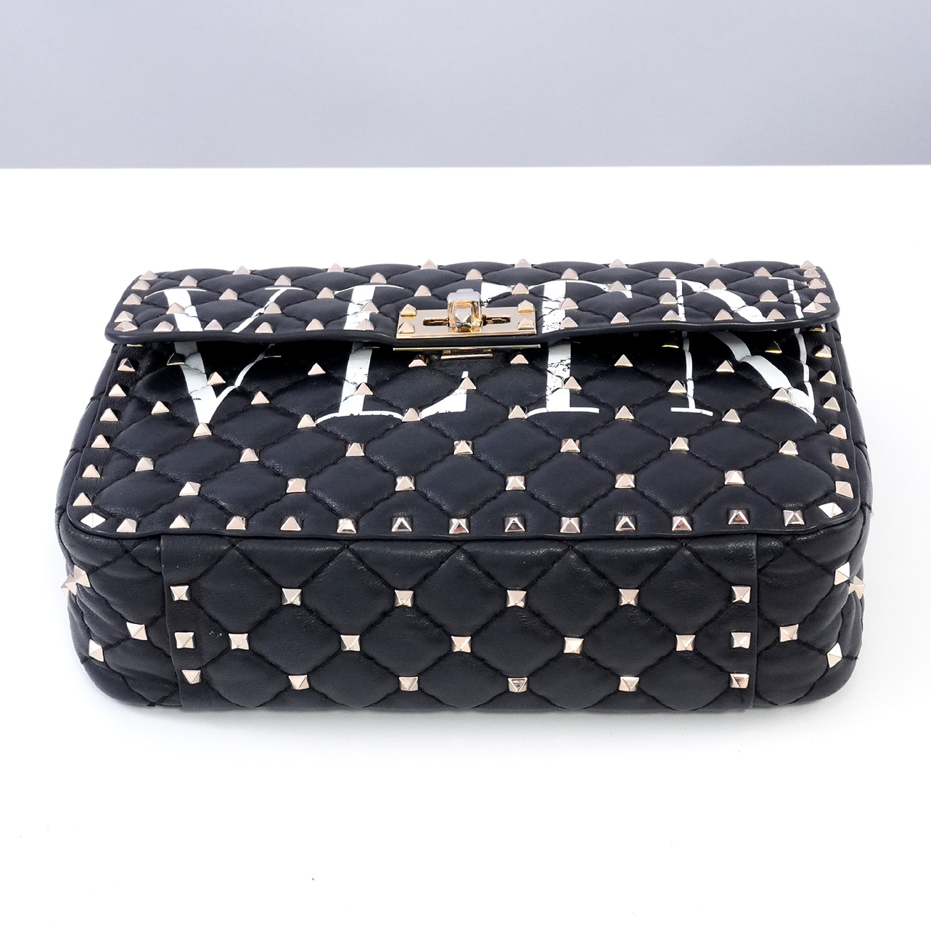 Rockstud 2-way Chain Shoulder Bag with Care Card — view 13