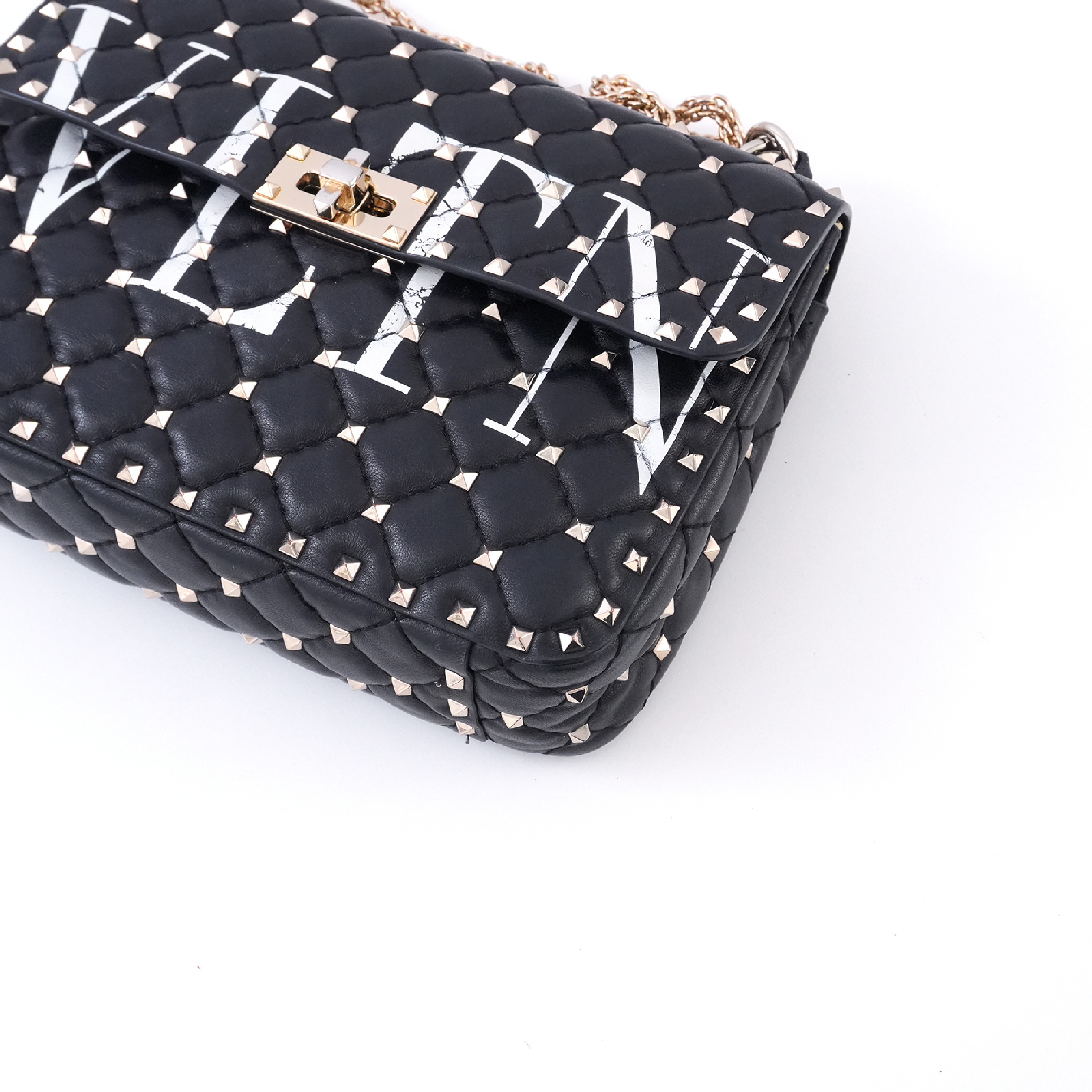 Rockstud 2-way Chain Shoulder Bag with Care Card — view 14