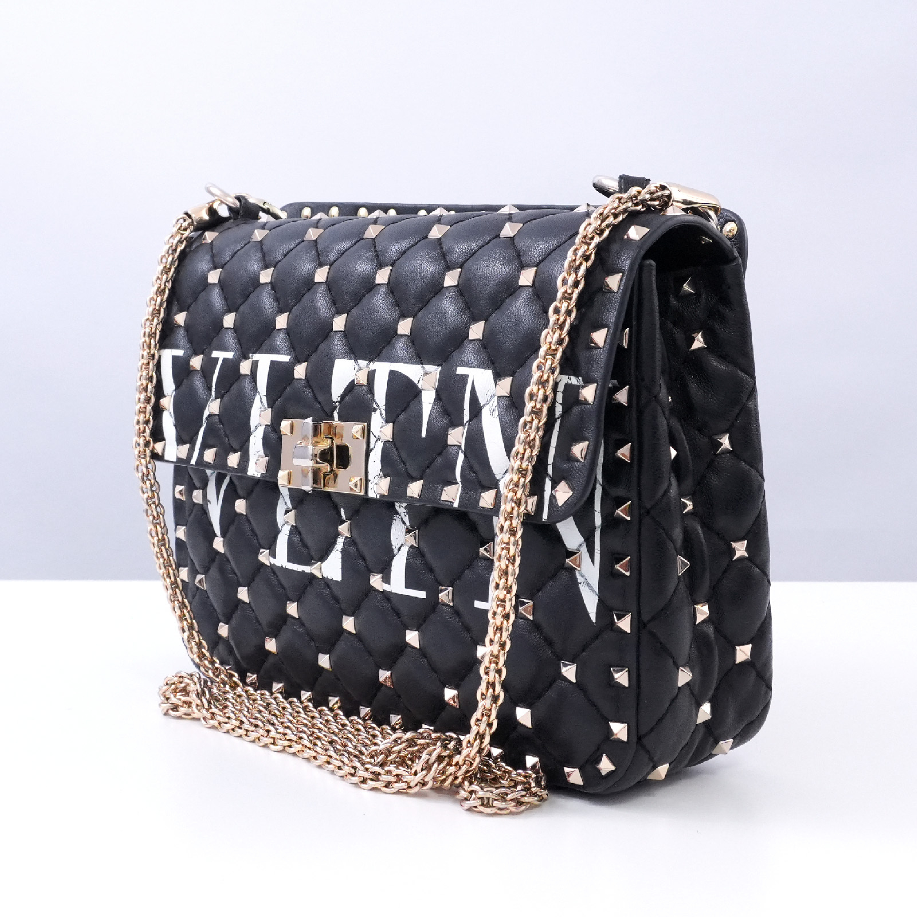 Rockstud 2-way Chain Shoulder Bag with Care Card — view 8