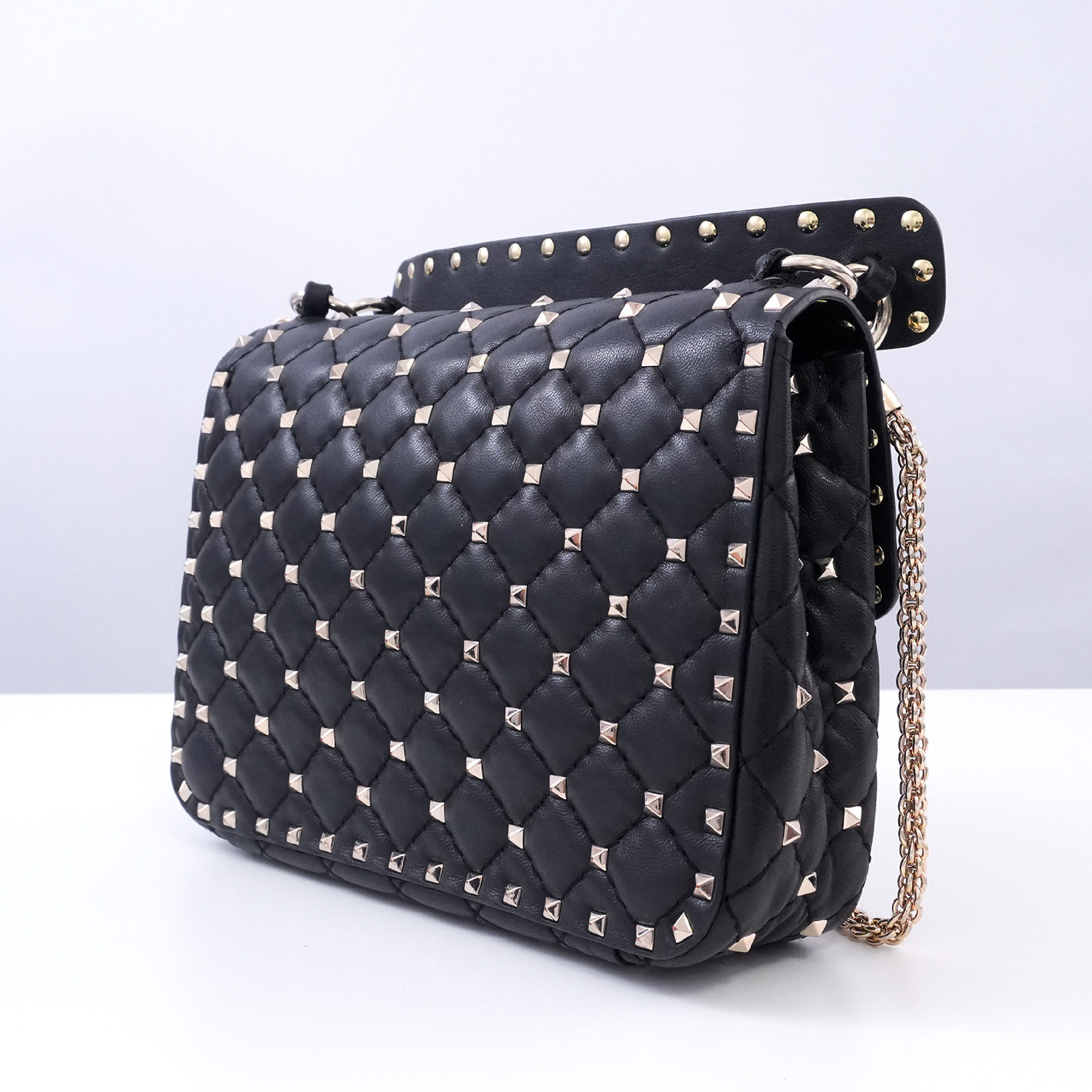 Rockstud 2-way Chain Shoulder Bag with Care Card — view 9