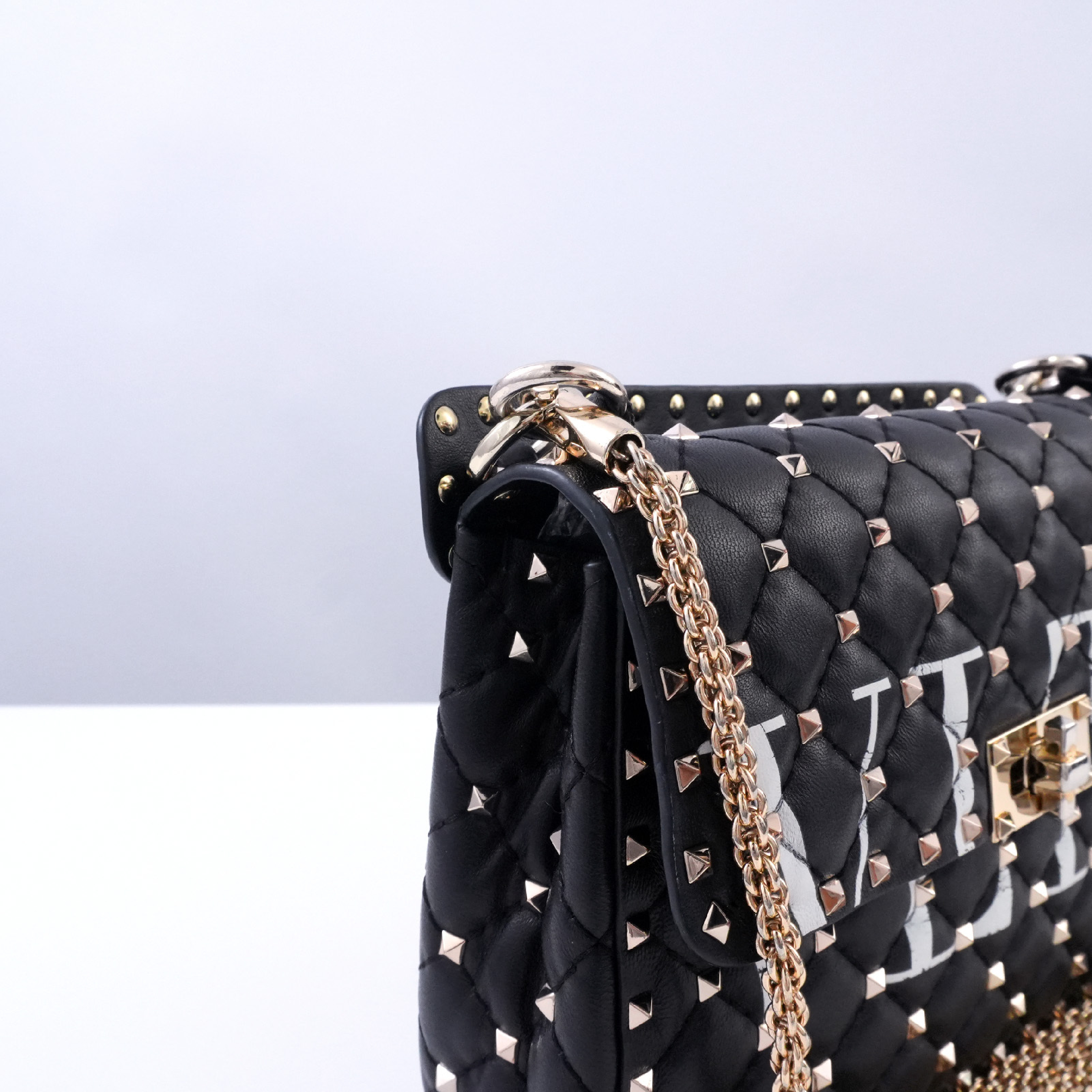 Rockstud 2-way Chain Shoulder Bag with Care Card — view 10