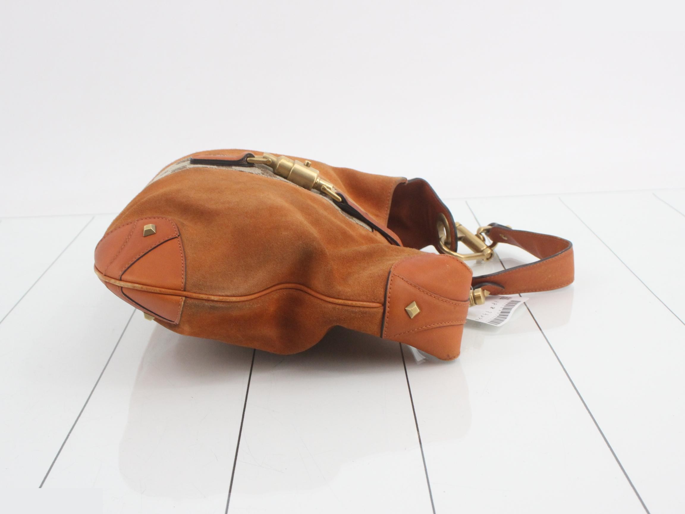 New Jackie Suede Horsebit Shoulder Bag — view 3