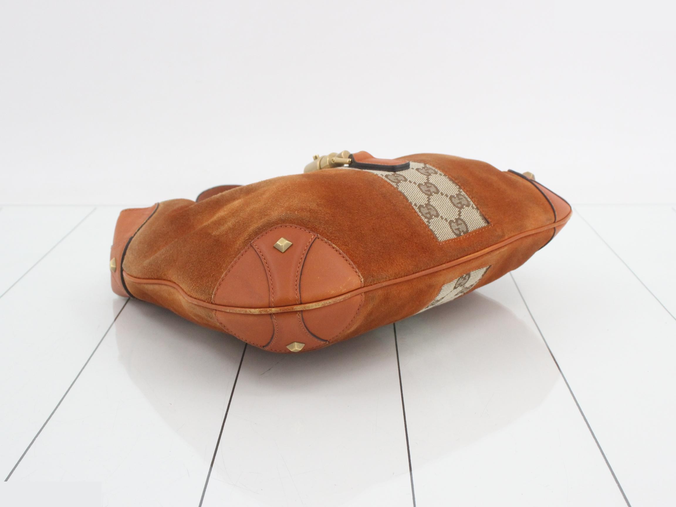 New Jackie Suede Horsebit Shoulder Bag — view 5
