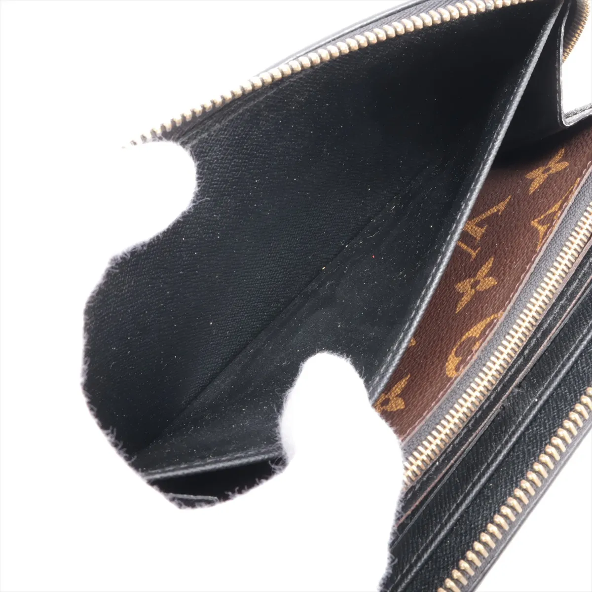 Monogram Zippy Wallet Retiro M61855 MI4117 Noir Round Zip Wallet — view 4