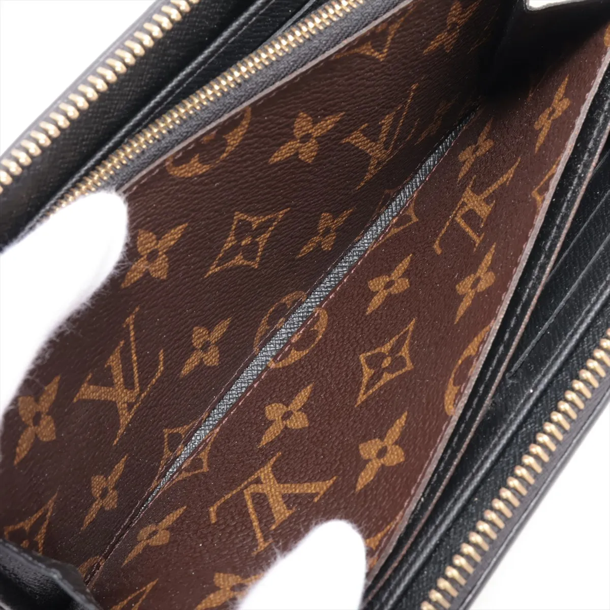 Monogram Zippy Wallet Retiro M61855 MI4117 Noir Round Zip Wallet — view 6