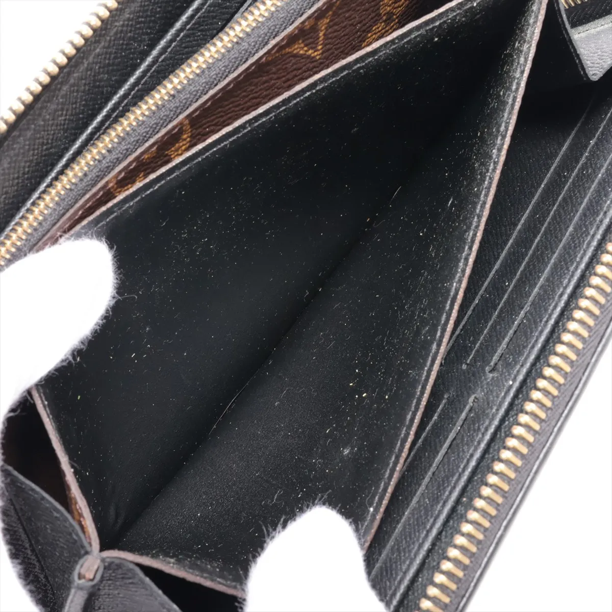 Monogram Zippy Wallet Retiro M61855 MI4117 Noir Round Zip Wallet — view 7