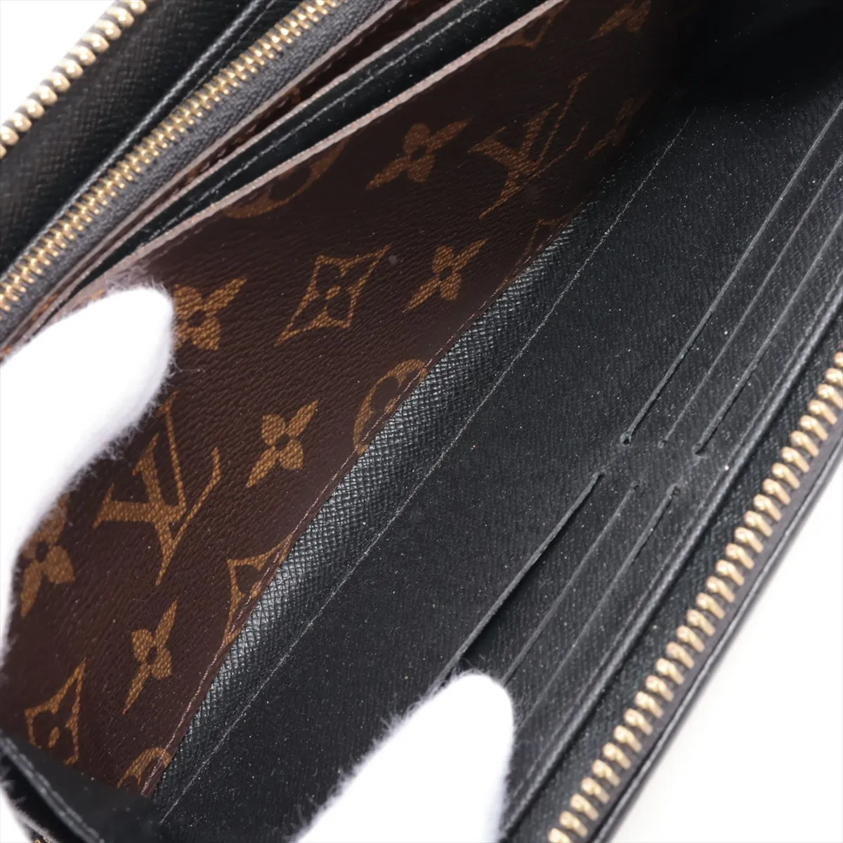 Monogram Zippy Wallet Retiro M61855 MI4117 Noir Round Zip Wallet — view 8