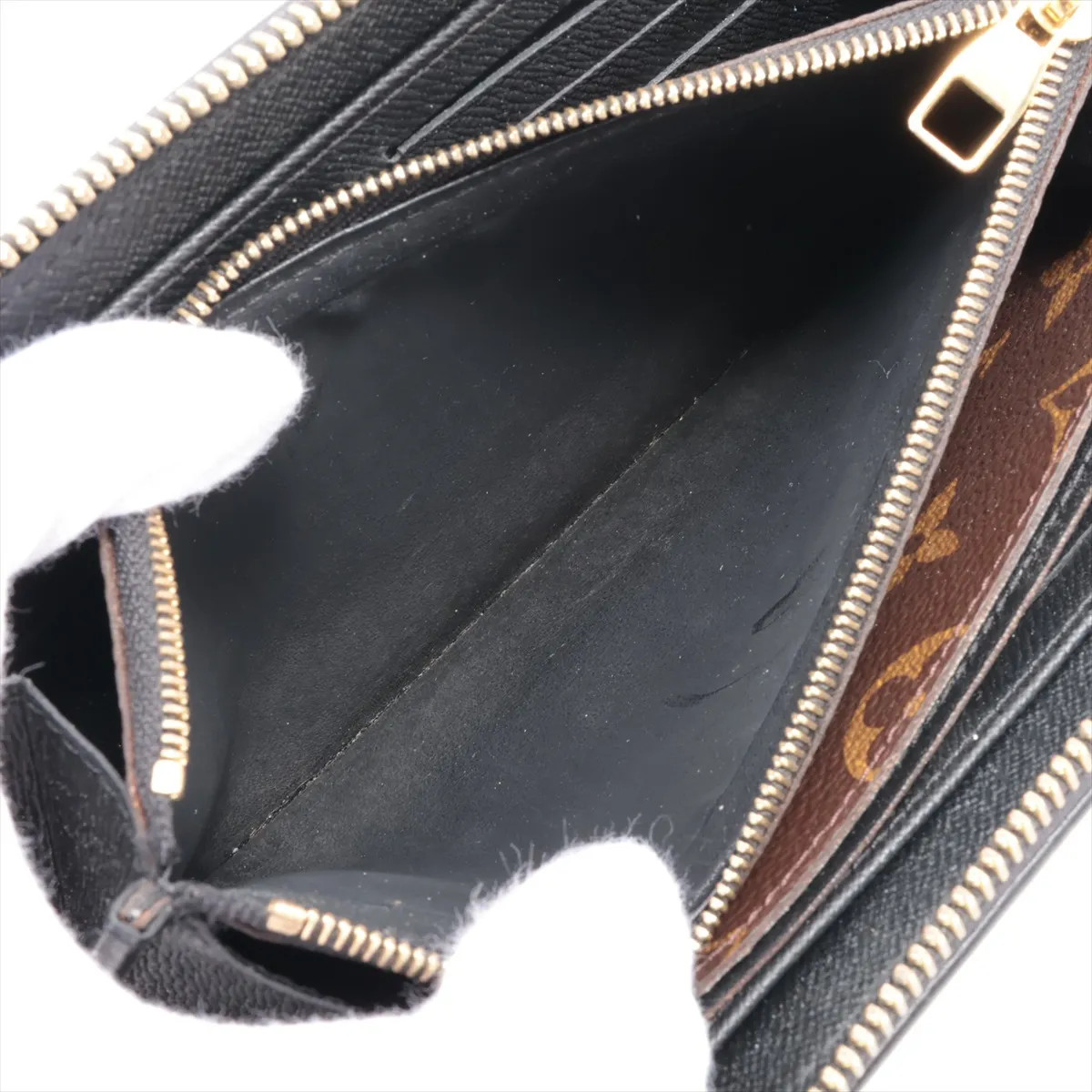 Monogram Zippy Wallet Retiro M61855 MI4117 Noir Round Zip Wallet — view 10