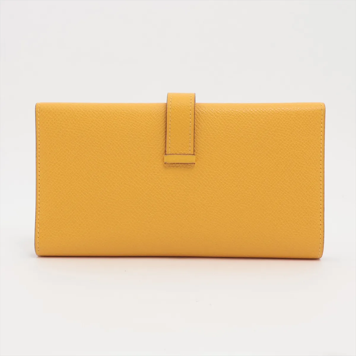 Bearn Dupli Veau Epsom Long Wallet, Yellow, Silver Hardware, M: 2009 — view 2