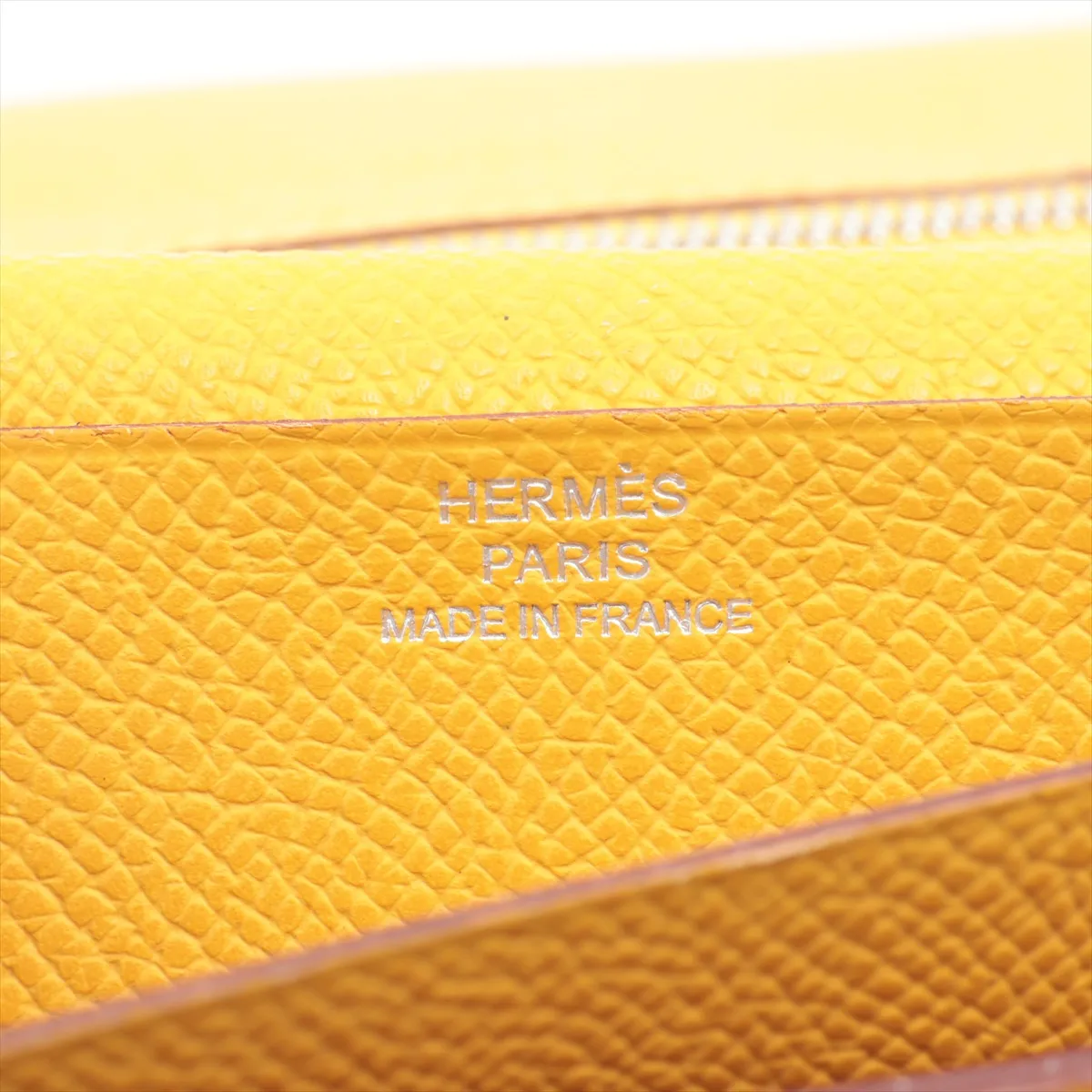 Bearn Dupli Veau Epsom Long Wallet, Yellow, Silver Hardware, M: 2009 — view 10