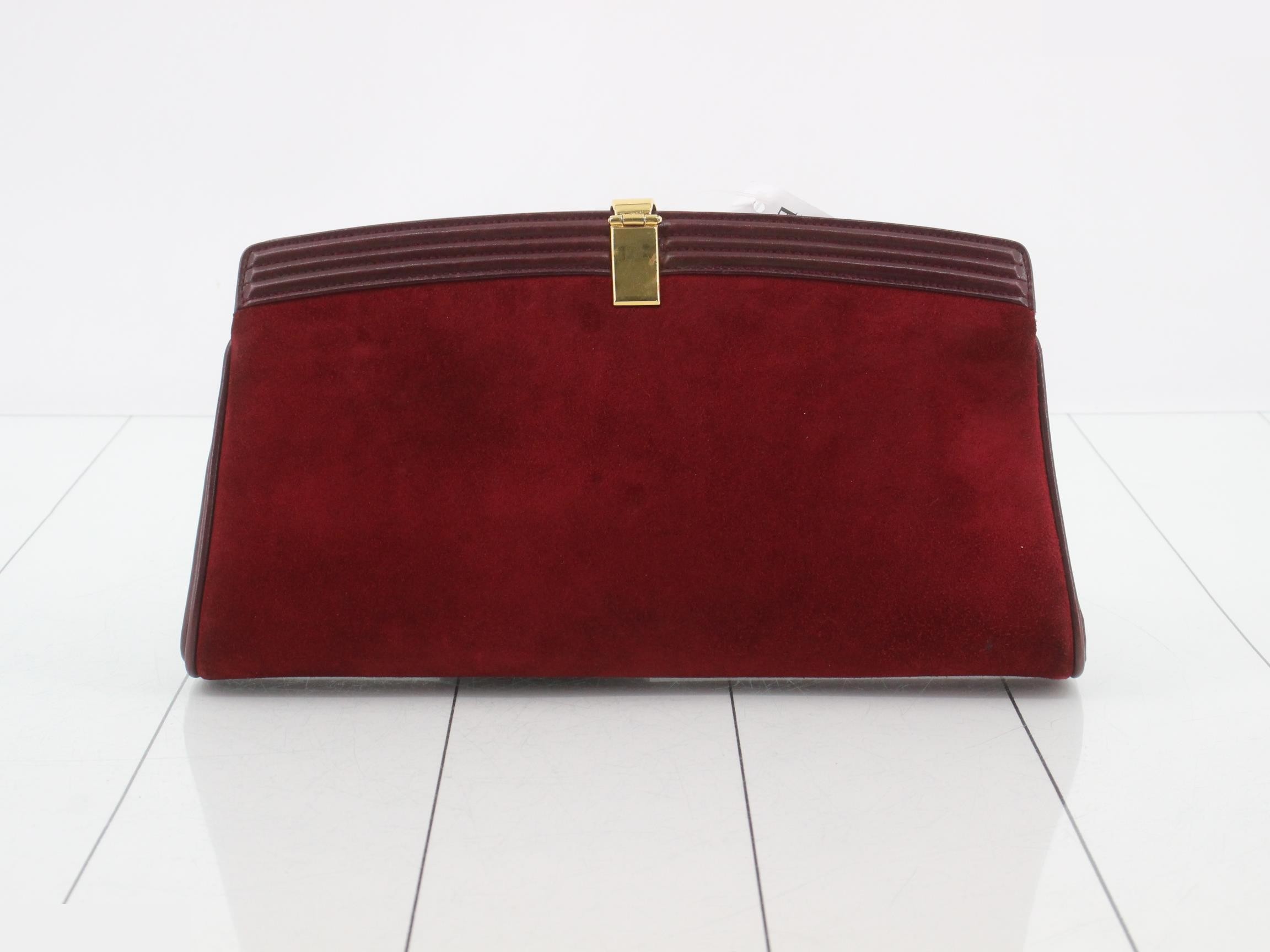 Suede clutch bag — view 2