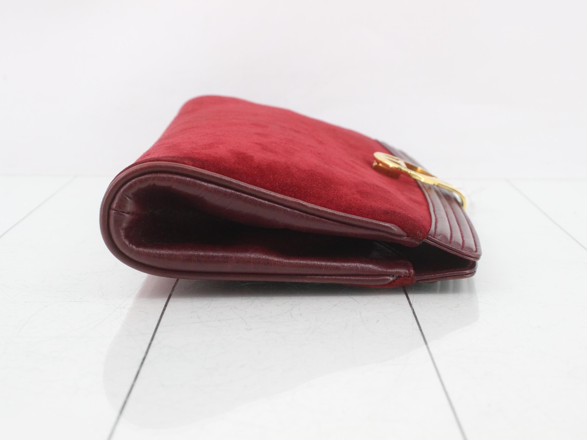 Suede clutch bag — view 3