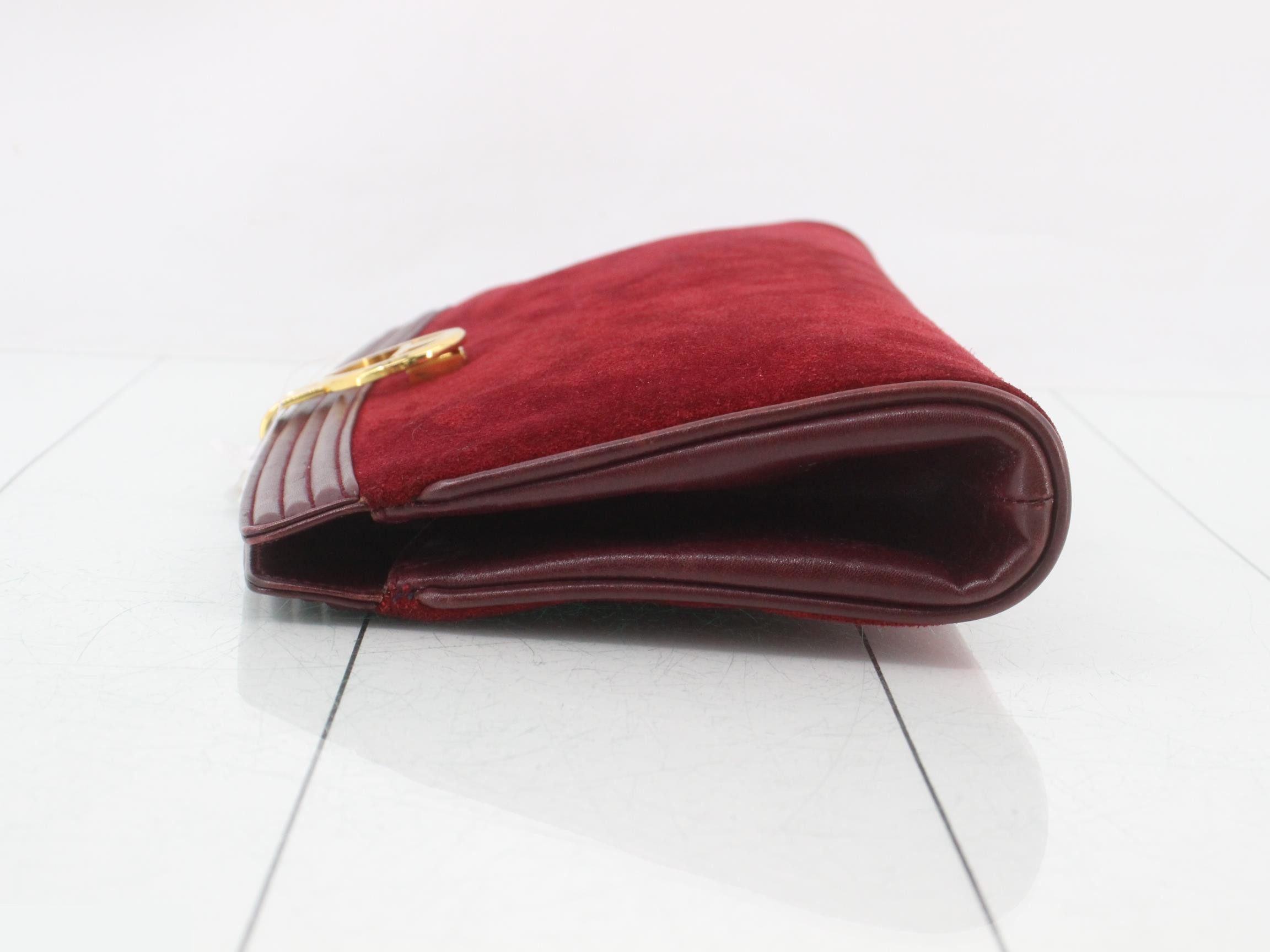 Suede clutch bag — view 4