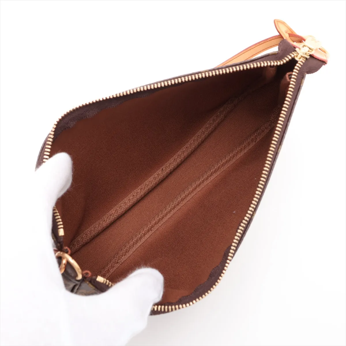 Monogram Pochette Accessoires M51980 VI1010 Brown (Handle repaired by aftermarket manufacturer) — view 7