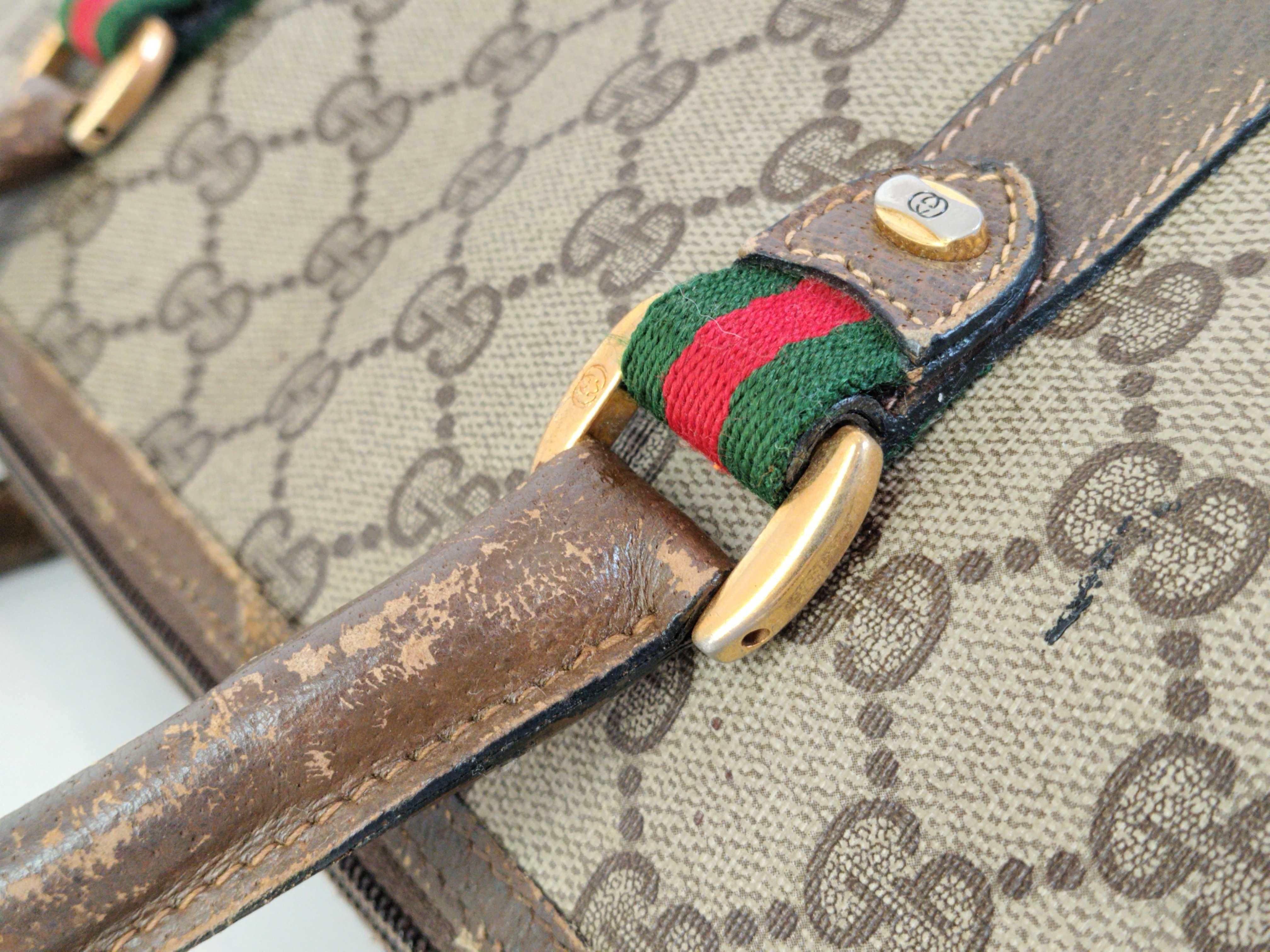 GG Supreme Old Gucci Shoulder Mini Boston Bag Sherry Line Boston Bag — view 6