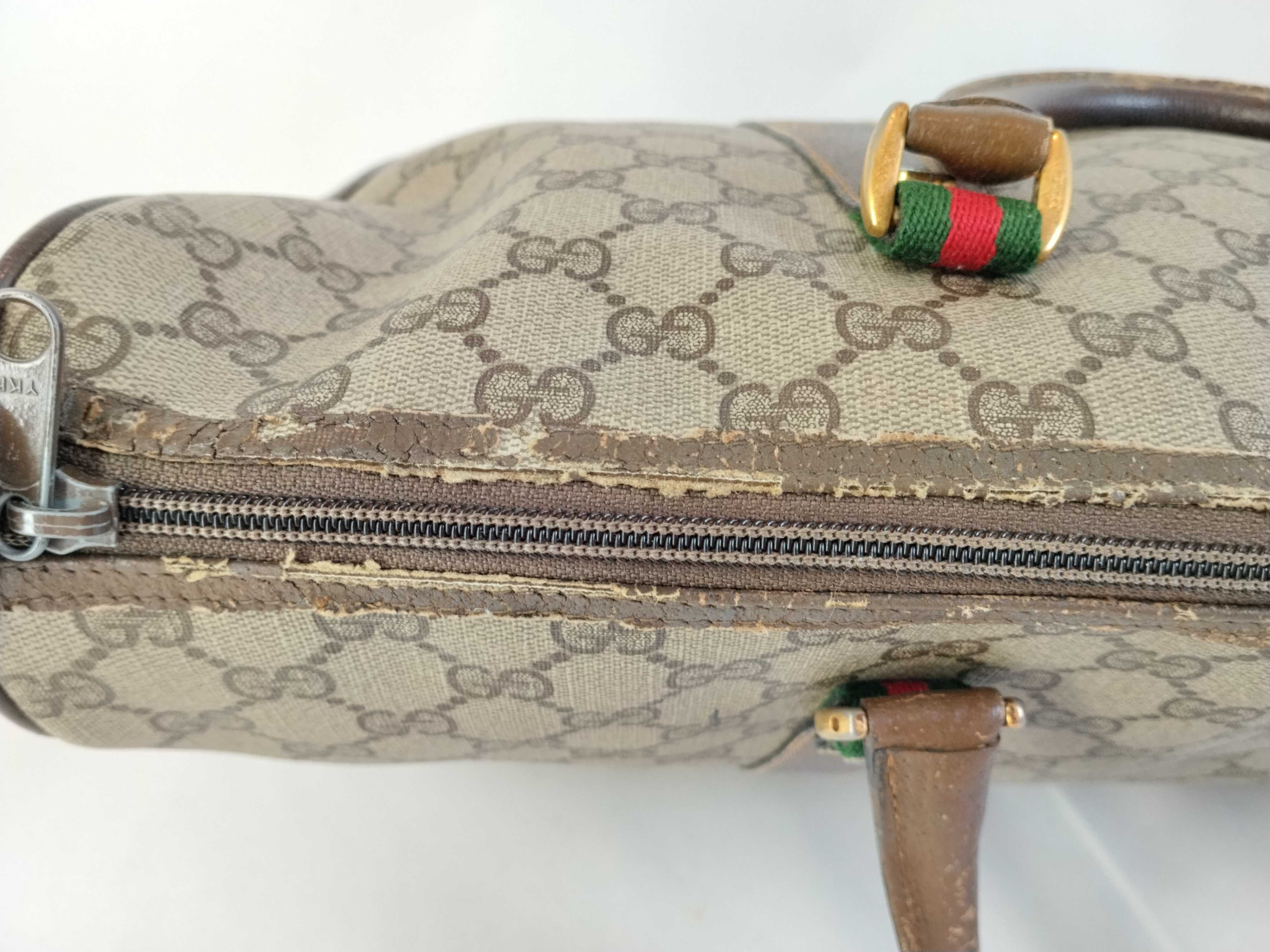 GG Supreme Old Gucci Shoulder Mini Boston Bag Sherry Line Boston Bag — view 9