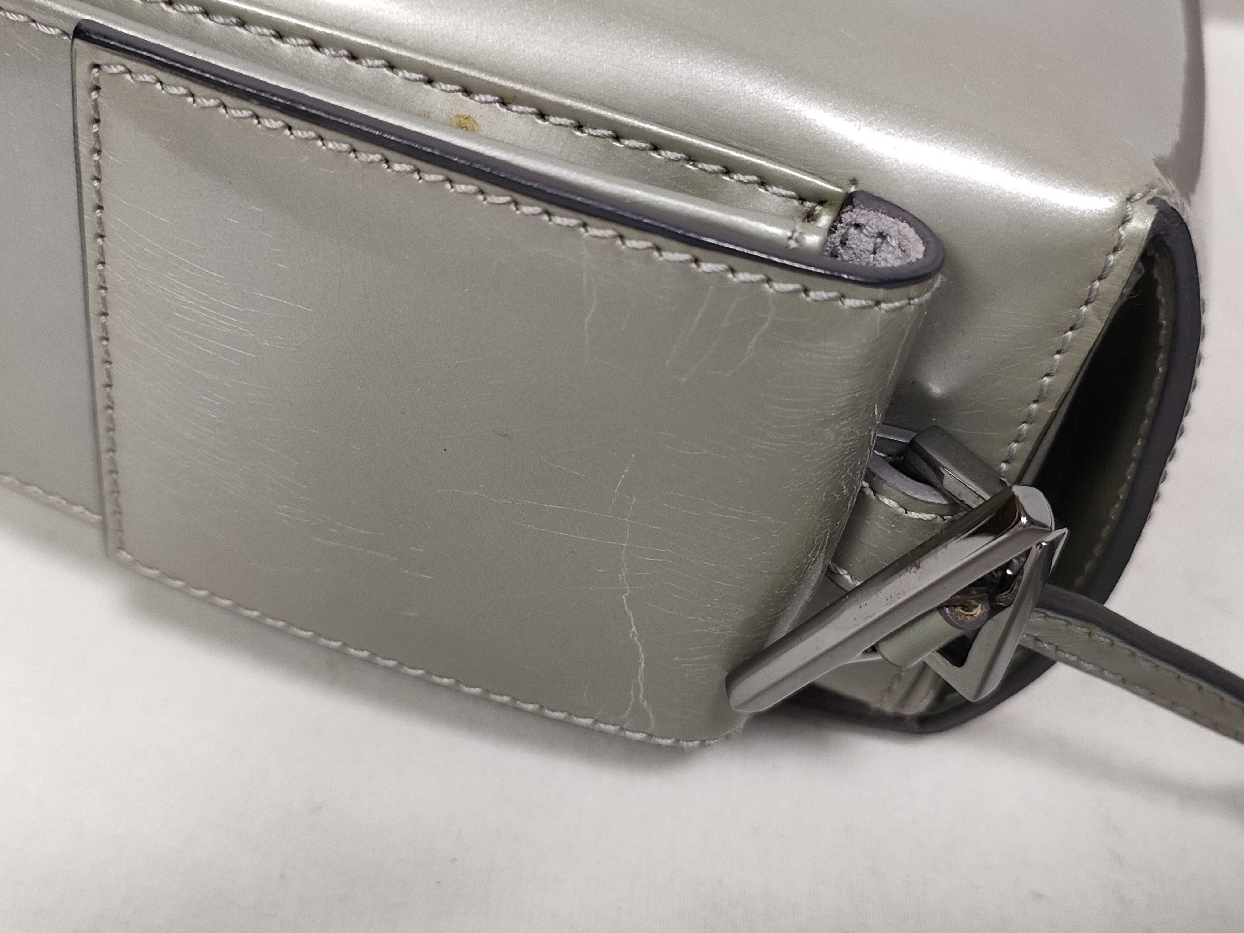 All-Leather Embossed Logo Shoulder Bag — view 11