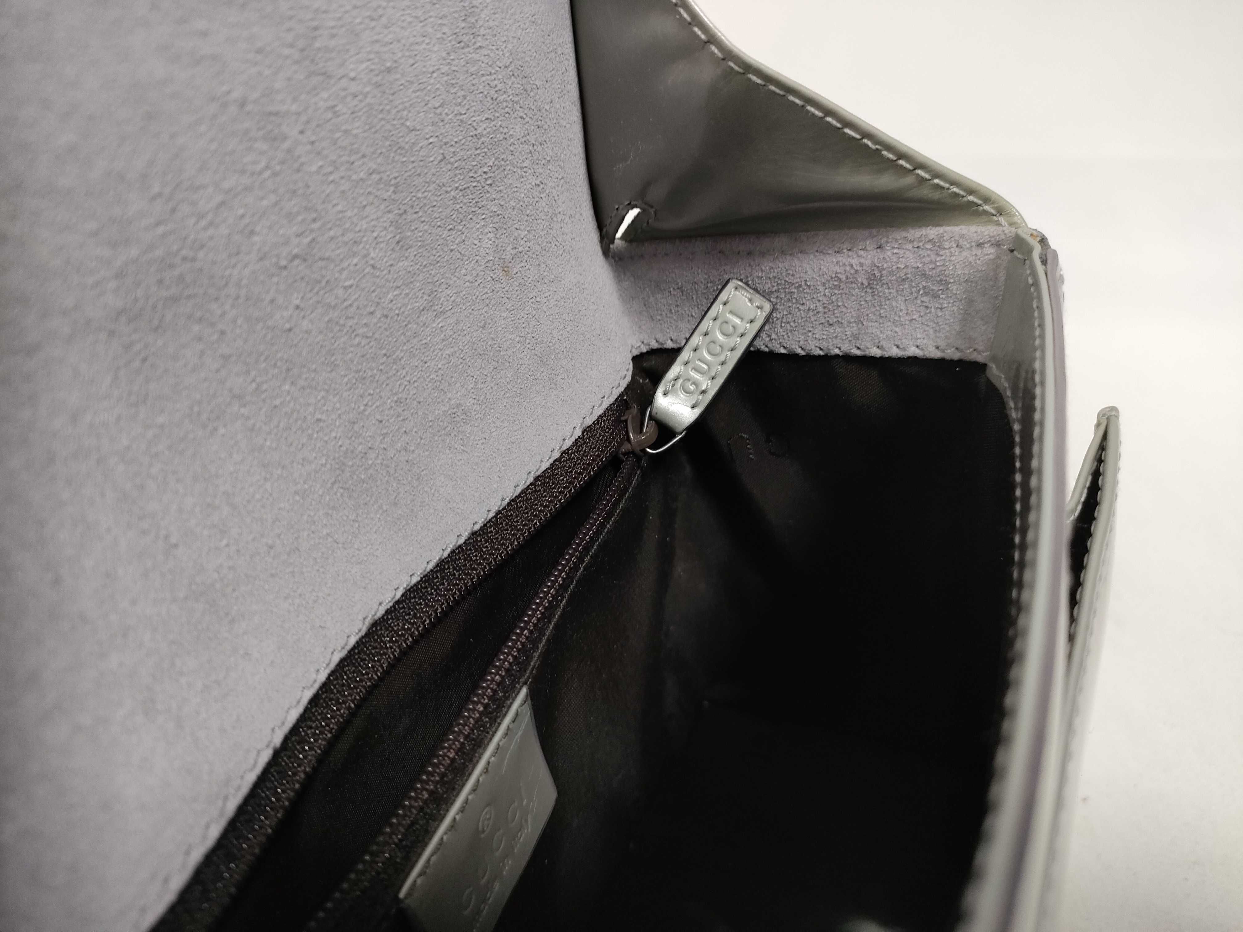 All-Leather Embossed Logo Shoulder Bag — view 14