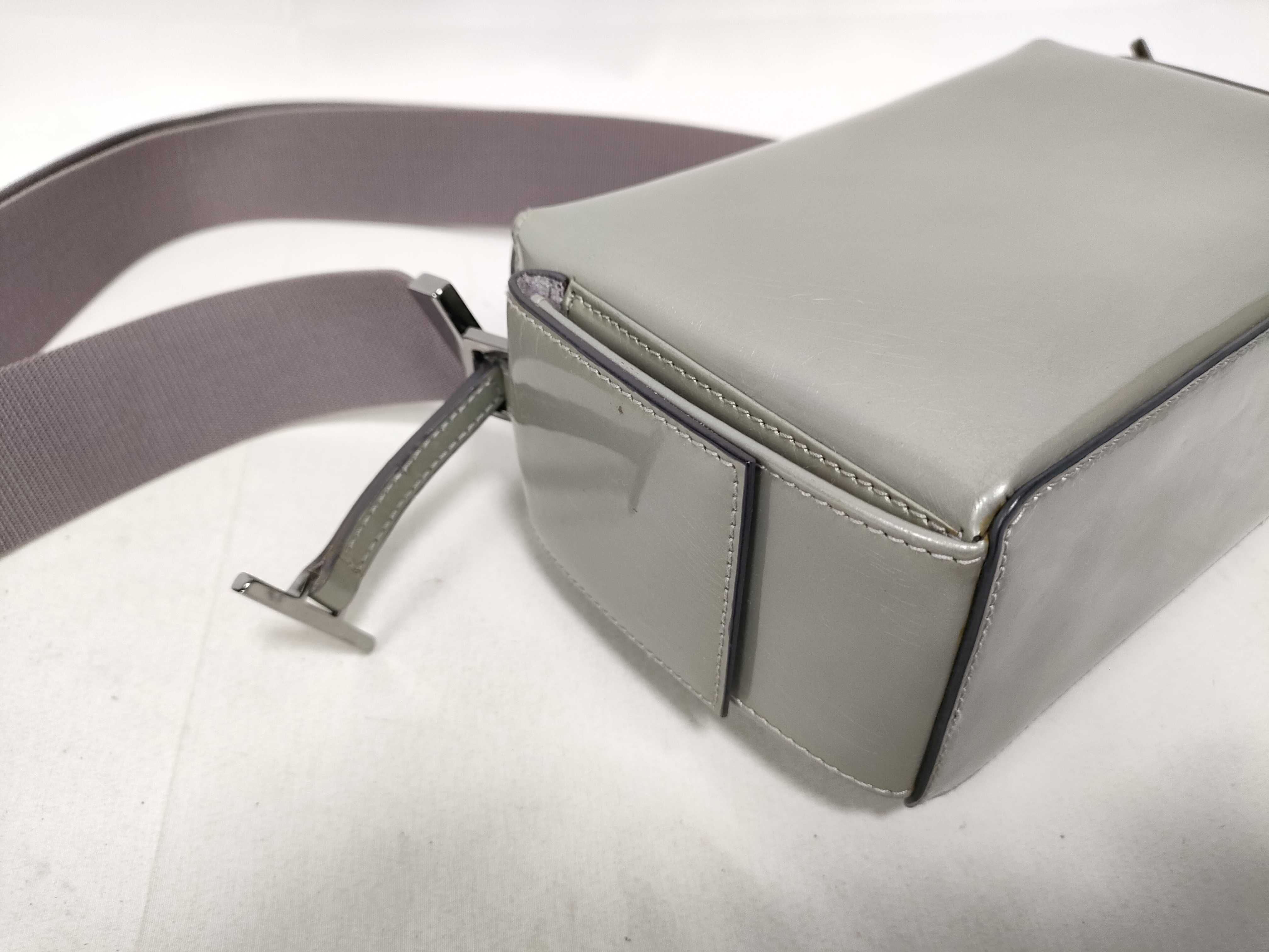 All-Leather Embossed Logo Shoulder Bag — view 6
