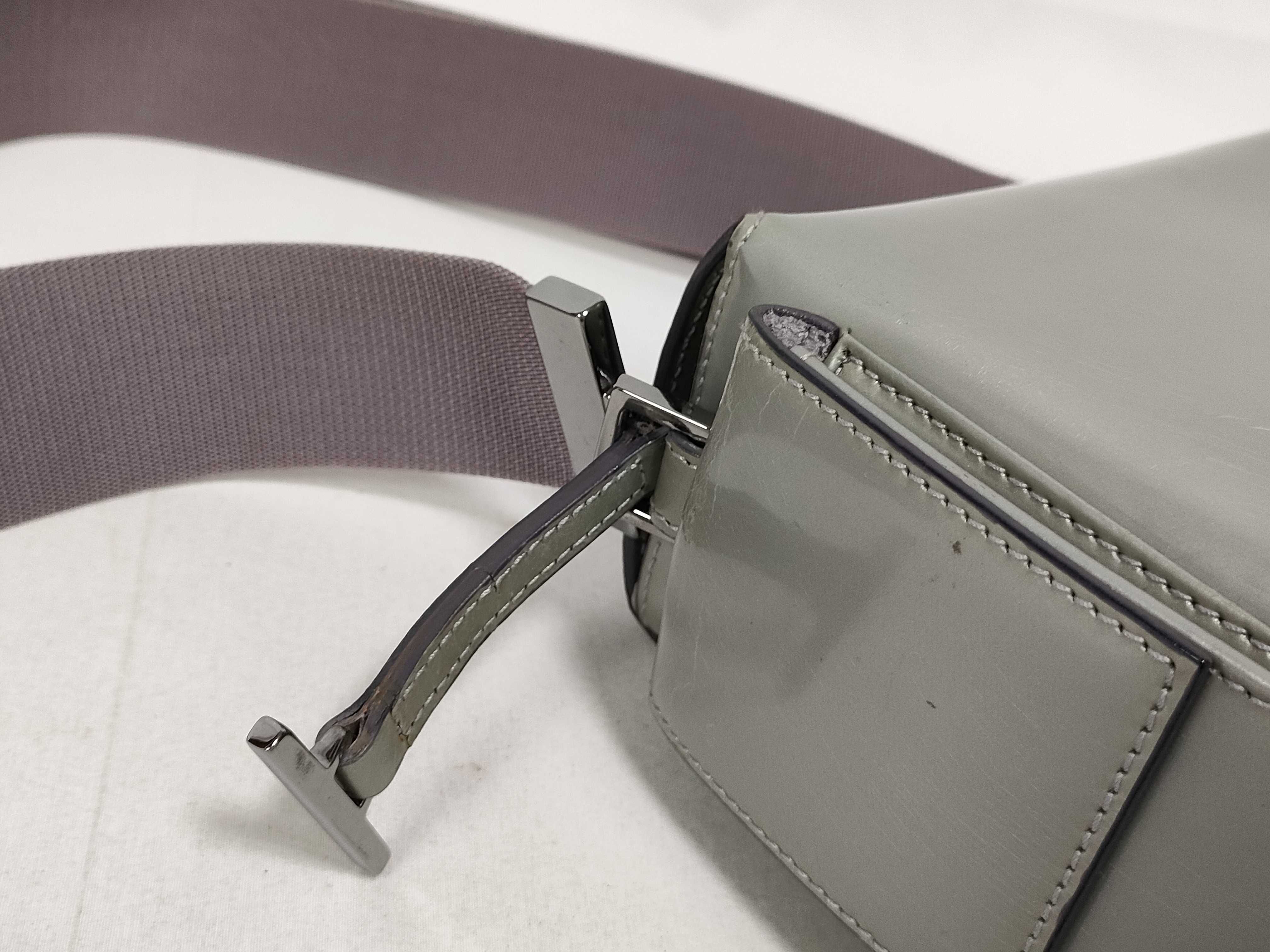 All-Leather Embossed Logo Shoulder Bag — view 7