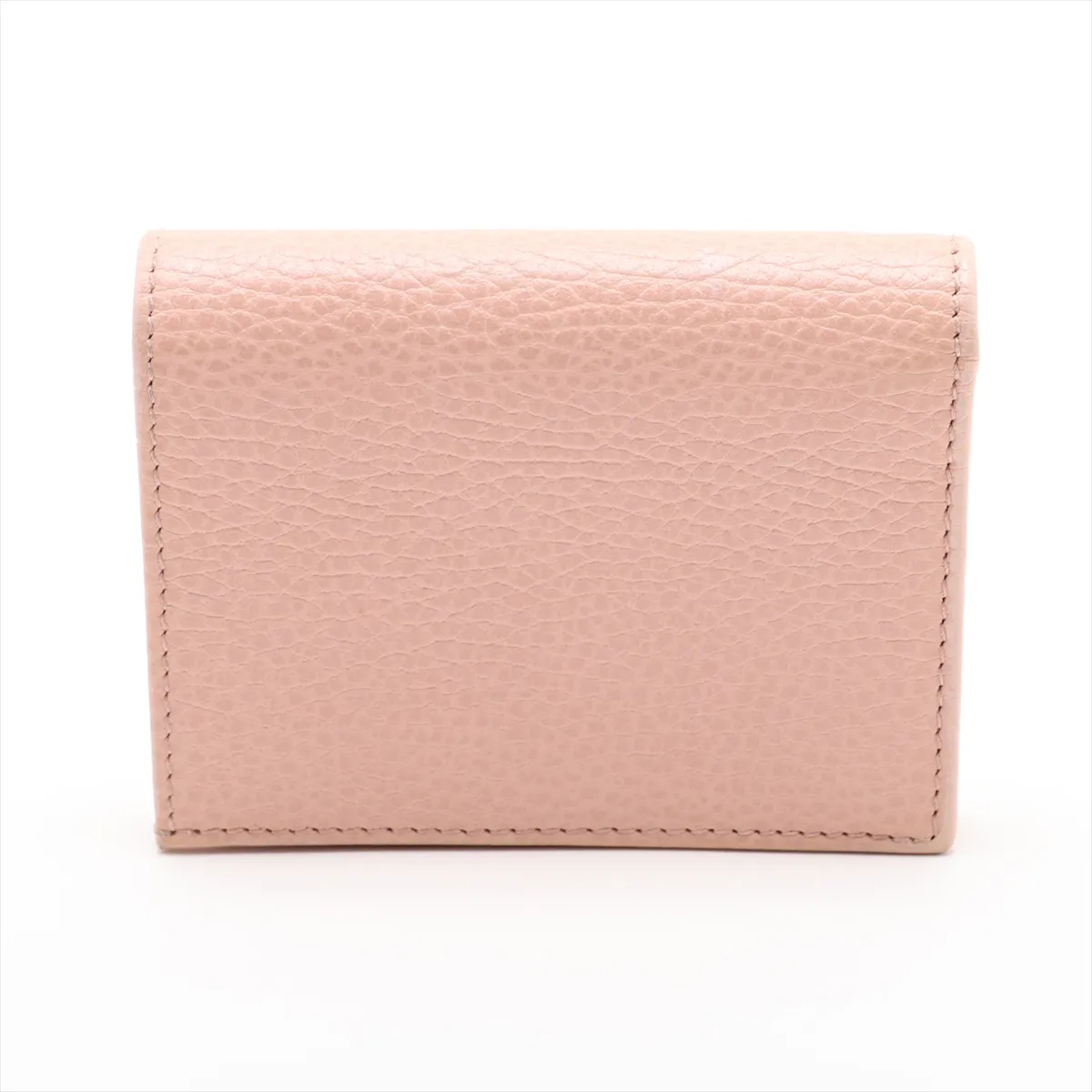GG Marmont 456126 Leather Compact Wallet Pink — view 2