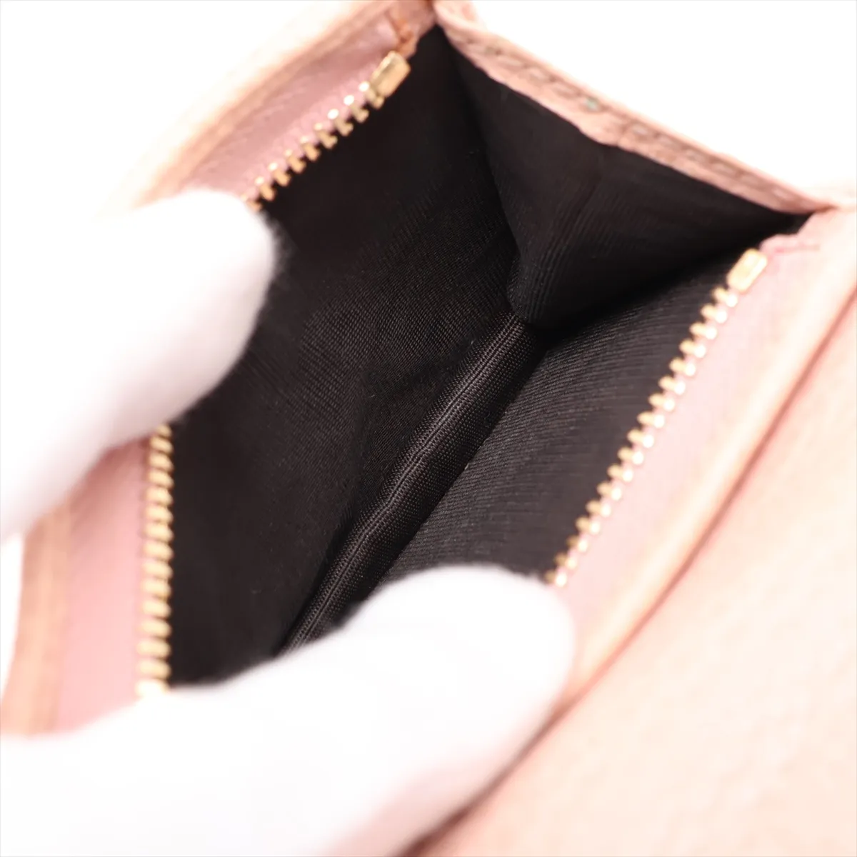 GG Marmont 456126 Leather Compact Wallet Pink — view 5