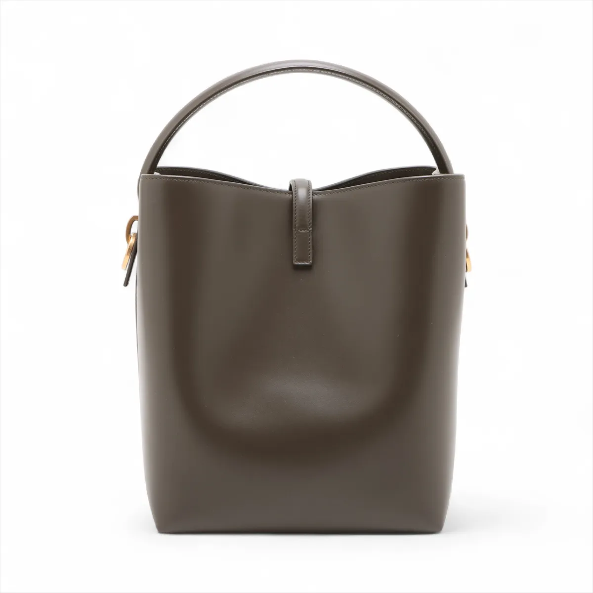 LE 37 Leather 2-Way Shoulder Bag, Khaki, 742828 — view 2