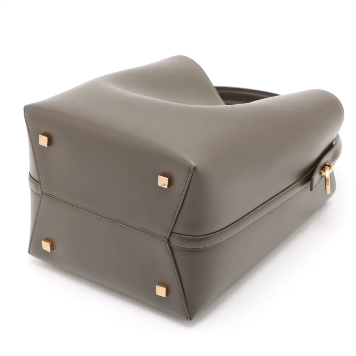 LE 37 Leather 2-Way Shoulder Bag, Khaki, 742828 — view 3